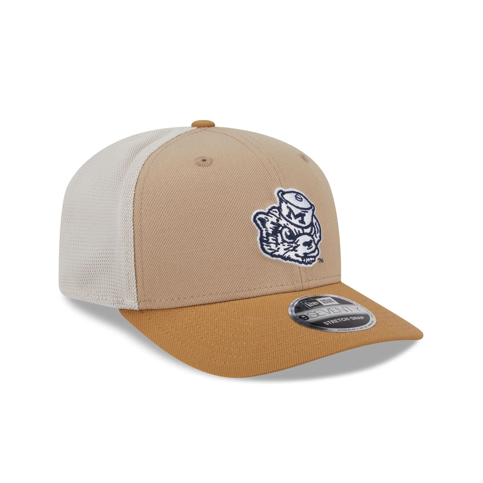 Michigan Wolverines College Vault Stone 9SEVENTY Trucker Hat sold by New Era product image thumbnail 3