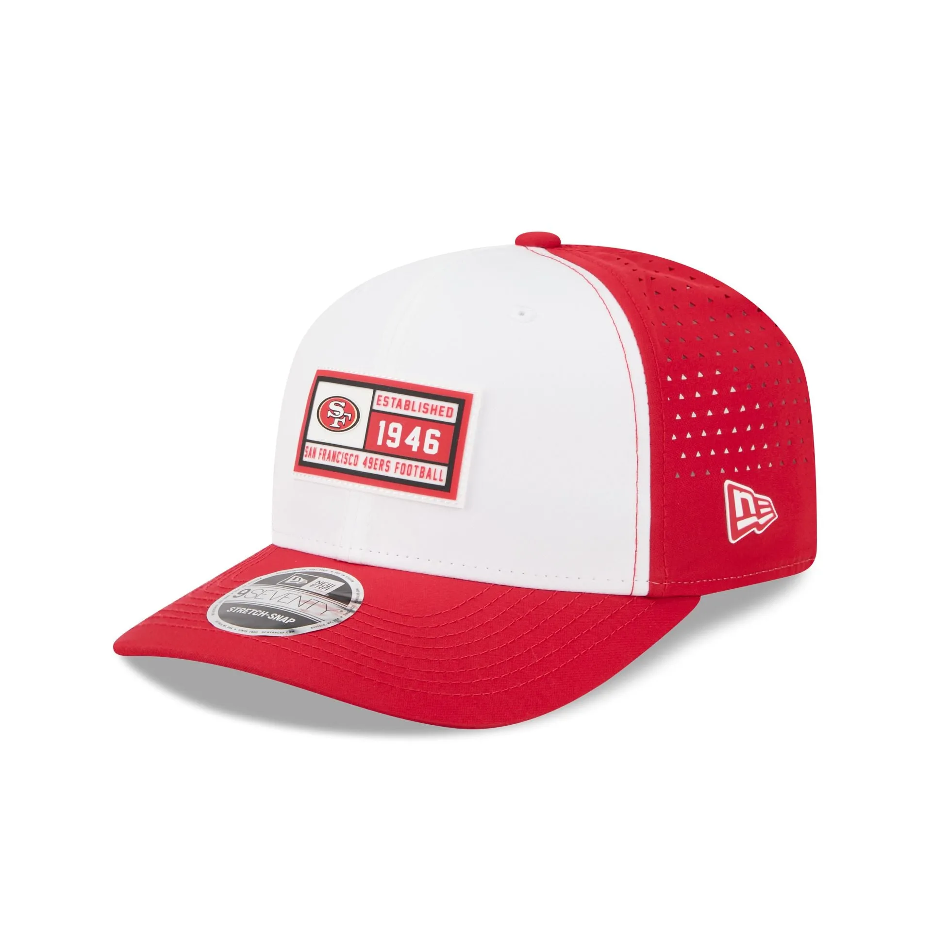 San Francisco 49ers Est. Patch 9SEVENTY Stretch-Snap Hat sold by New Era