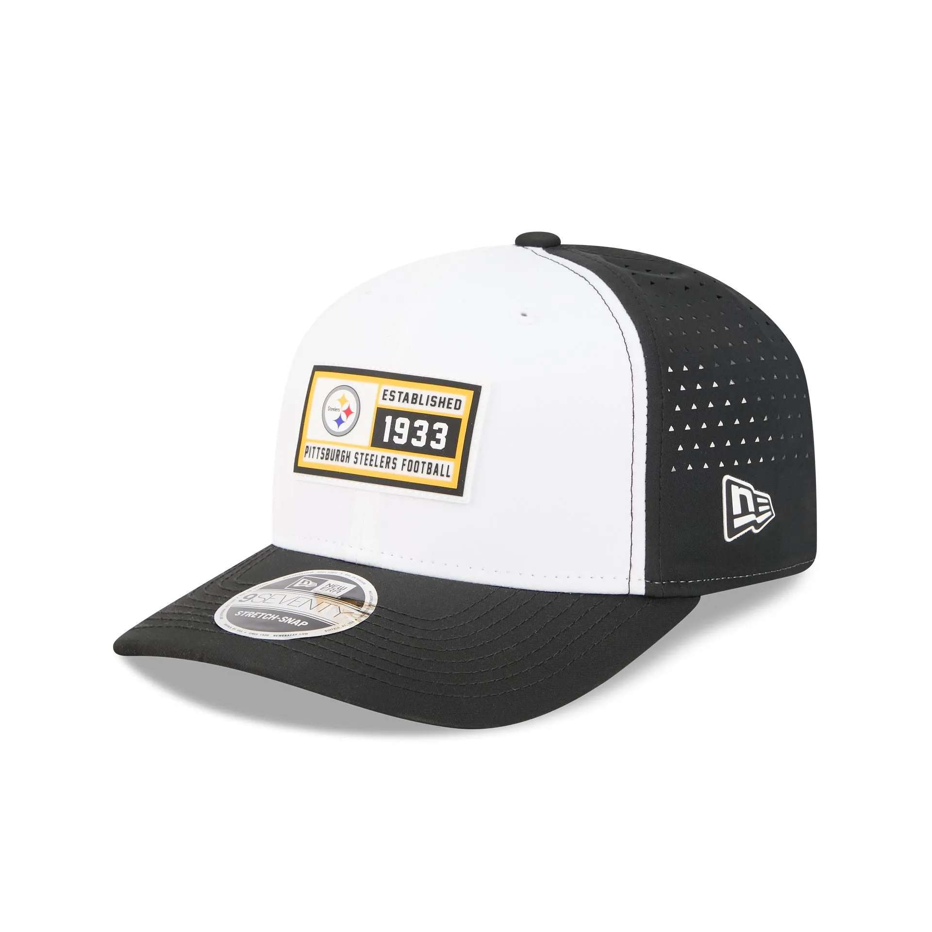 Pittsburgh Steelers Est. Patch 9SEVENTY Stretch-Snap Hat sold by New Era