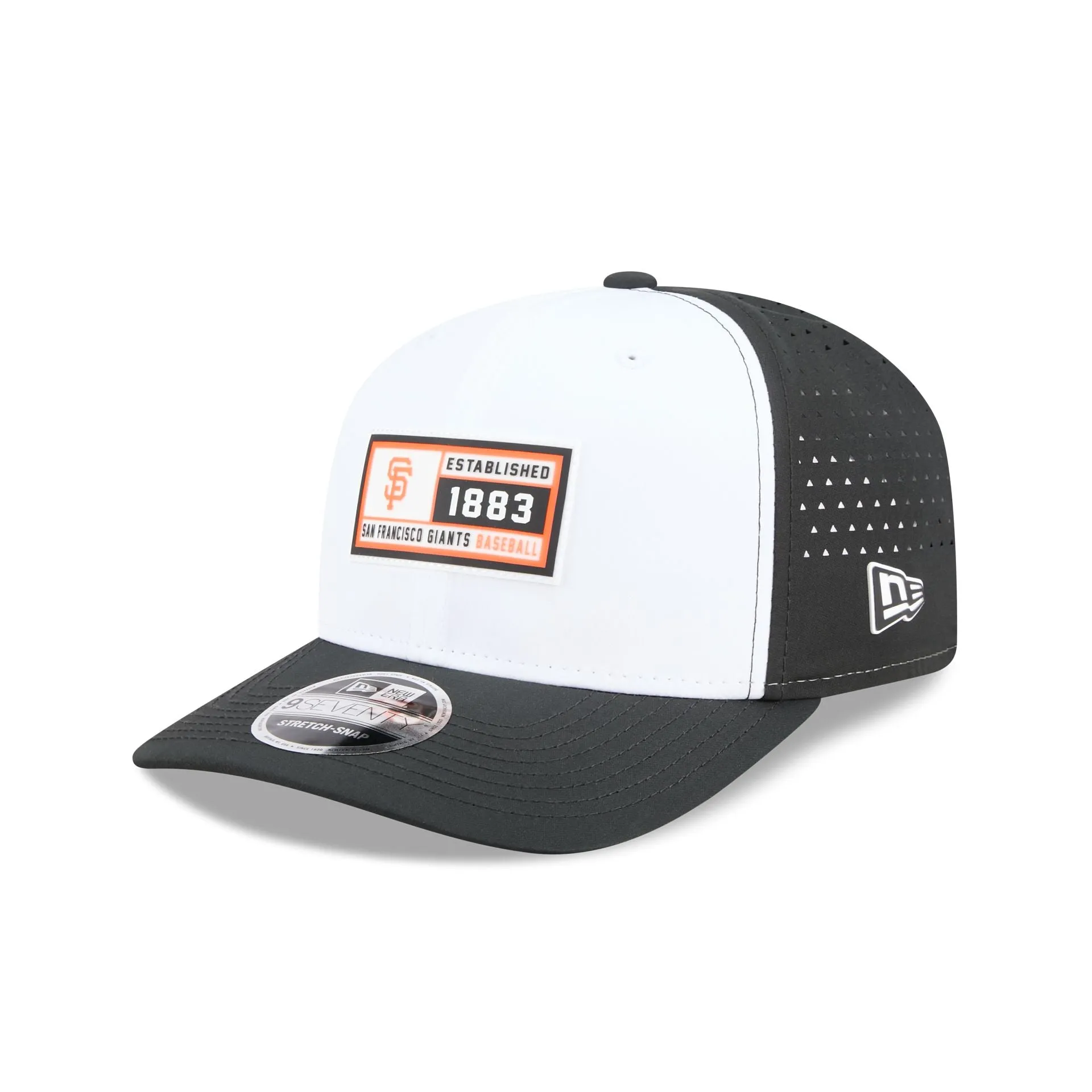 San Francisco Giants Est. Patch 9SEVENTY Stretch-Snap Hat sold by New Era