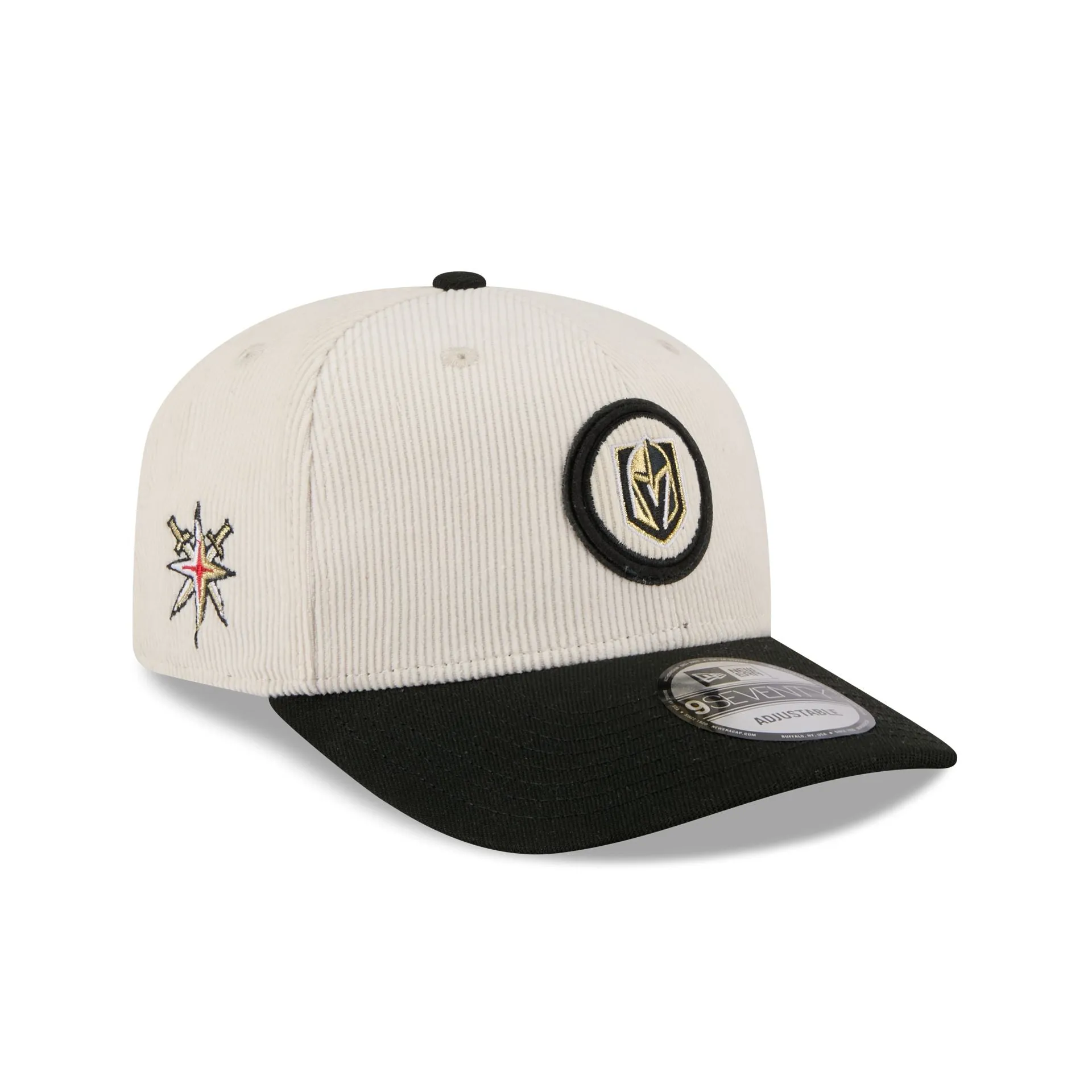 Vegas Golden Knights Loyal Corduroy 9SEVENTY Stretch-Snap Hat sold by New Era