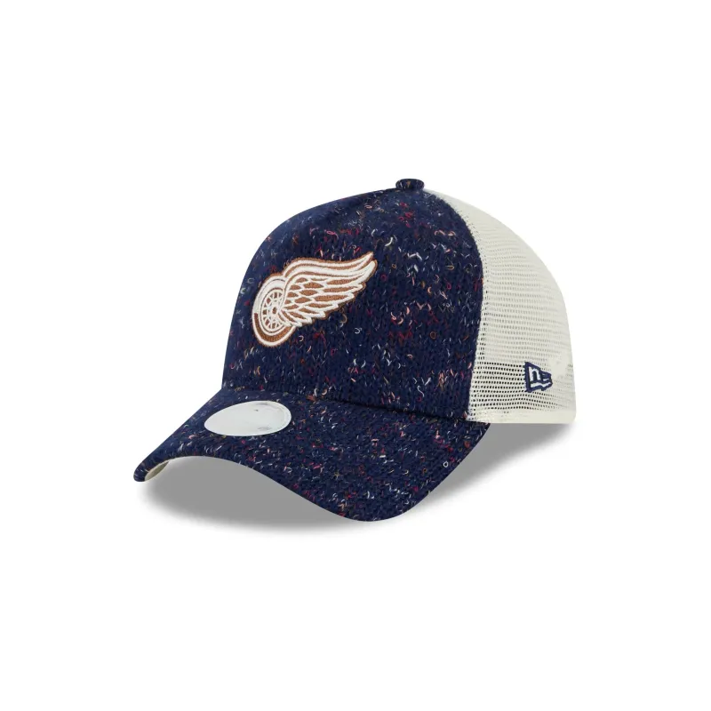 Detroit Red Wings Knit Women's 9FORTY A-Frame Trucker Hat sold by New Era
