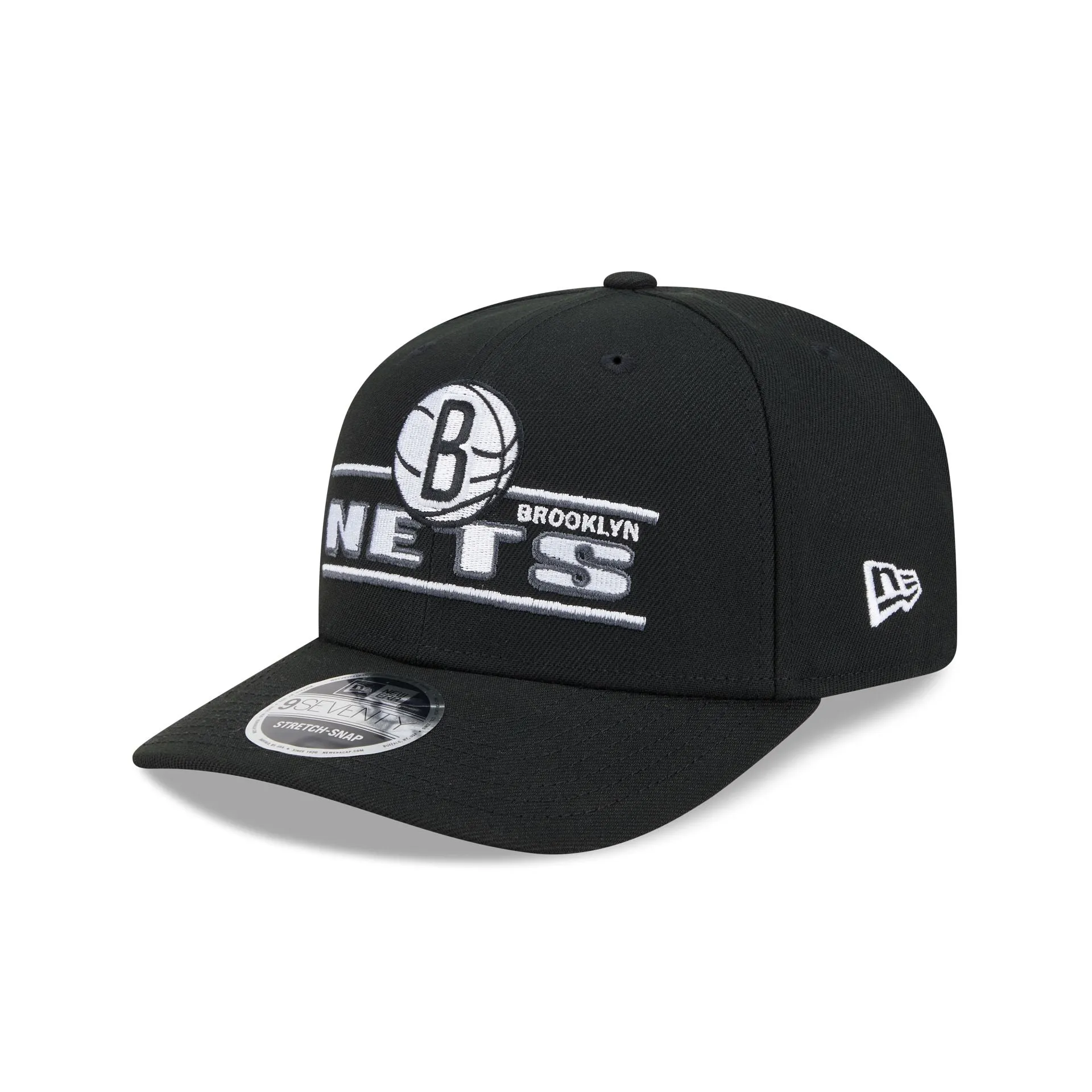 Brooklyn Nets Stated 9SEVENTY Stretch-Snap Hat sold by New Era