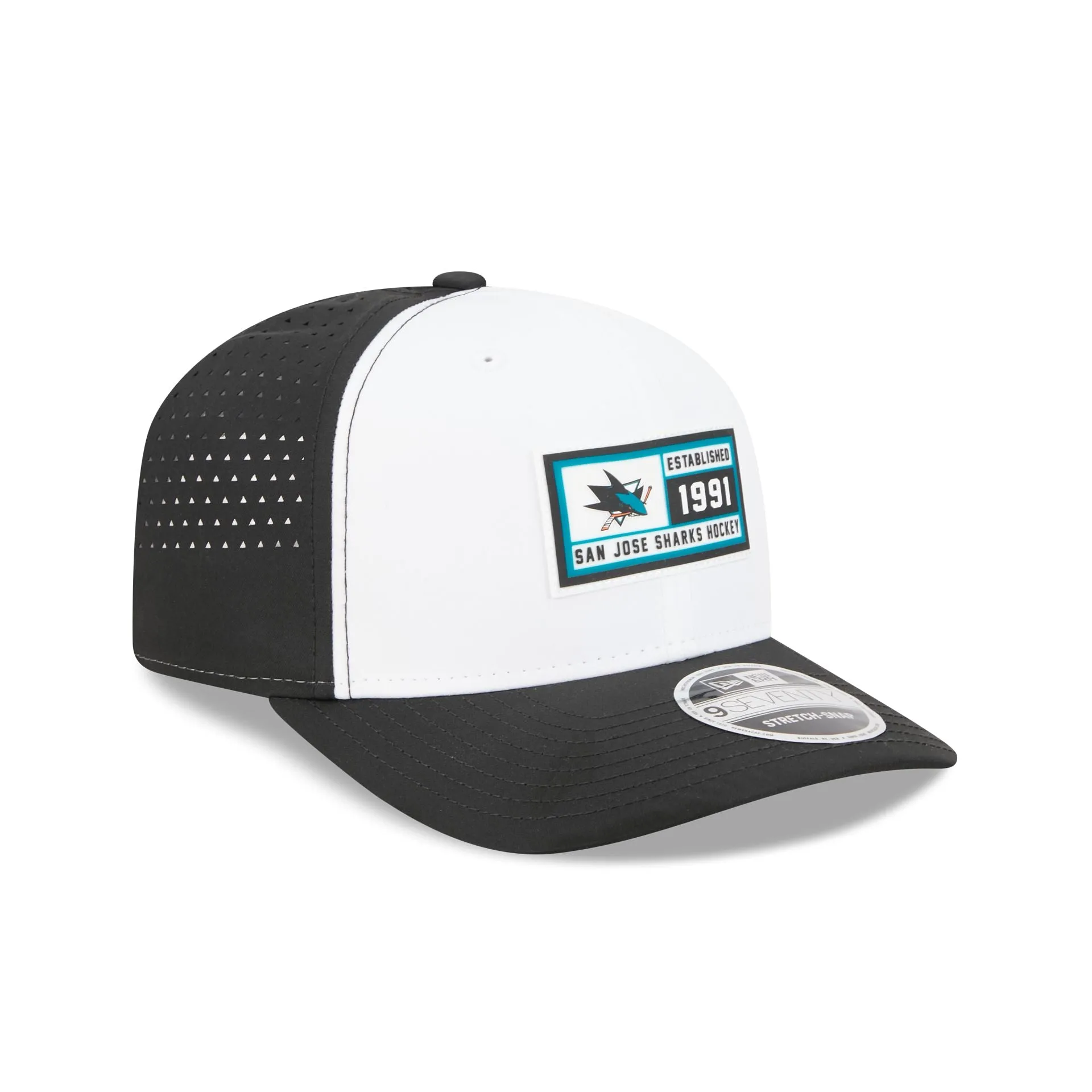 San Jose Sharks Est. Patch 9SEVENTY Stretch-Snap Hat sold by New Era product image thumbnail 3