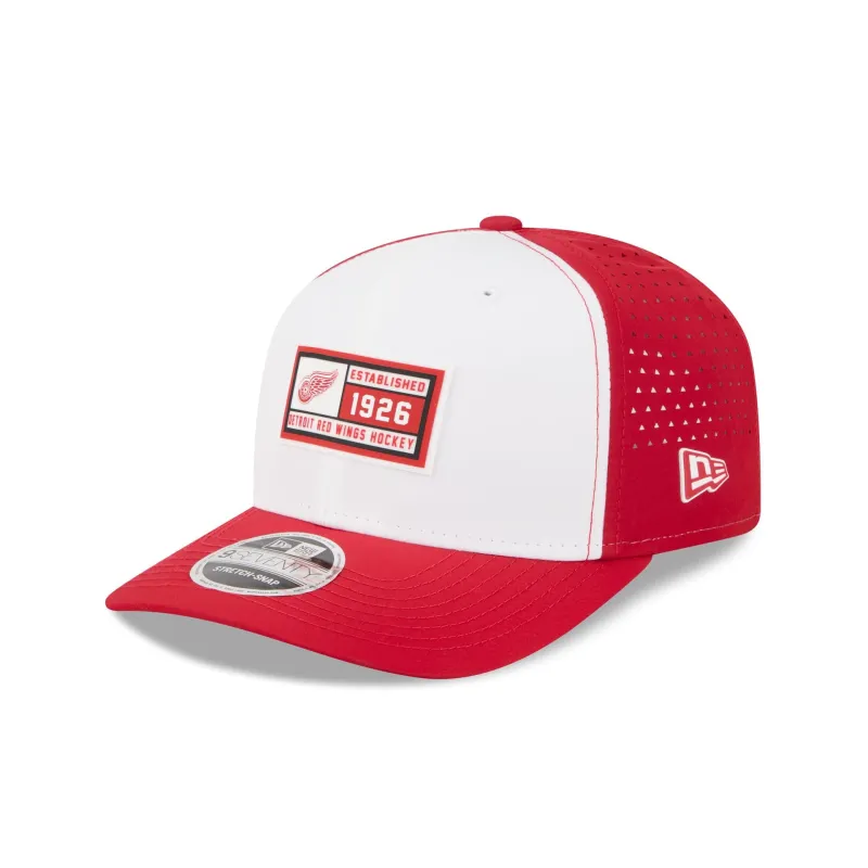 Detroit Red Wings Est. Patch 9SEVENTY Stretch-Snap Hat sold by New Era