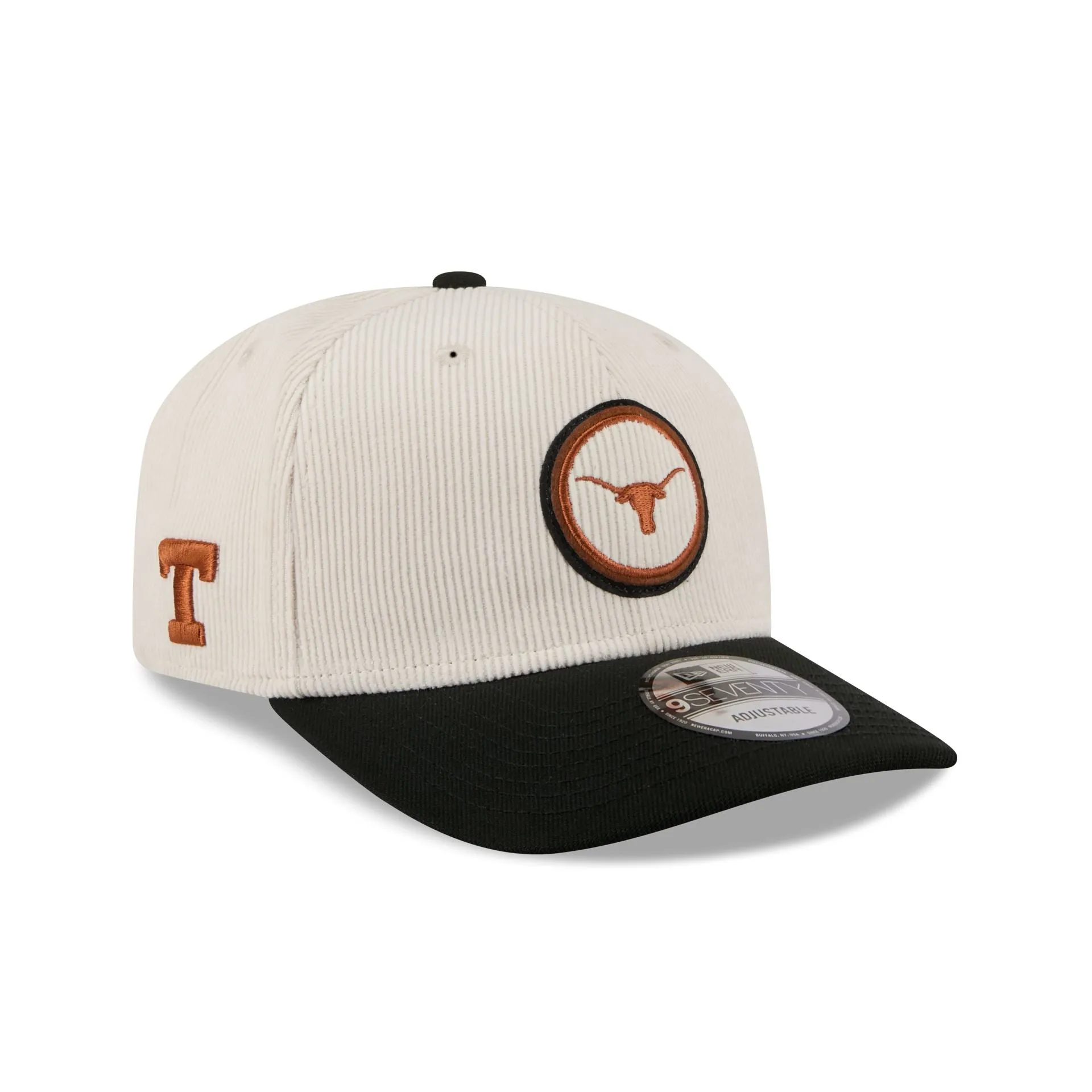 Texas Longhorns Loyal Corduroy 9SEVENTY Stretch-Snap Hat sold by New Era