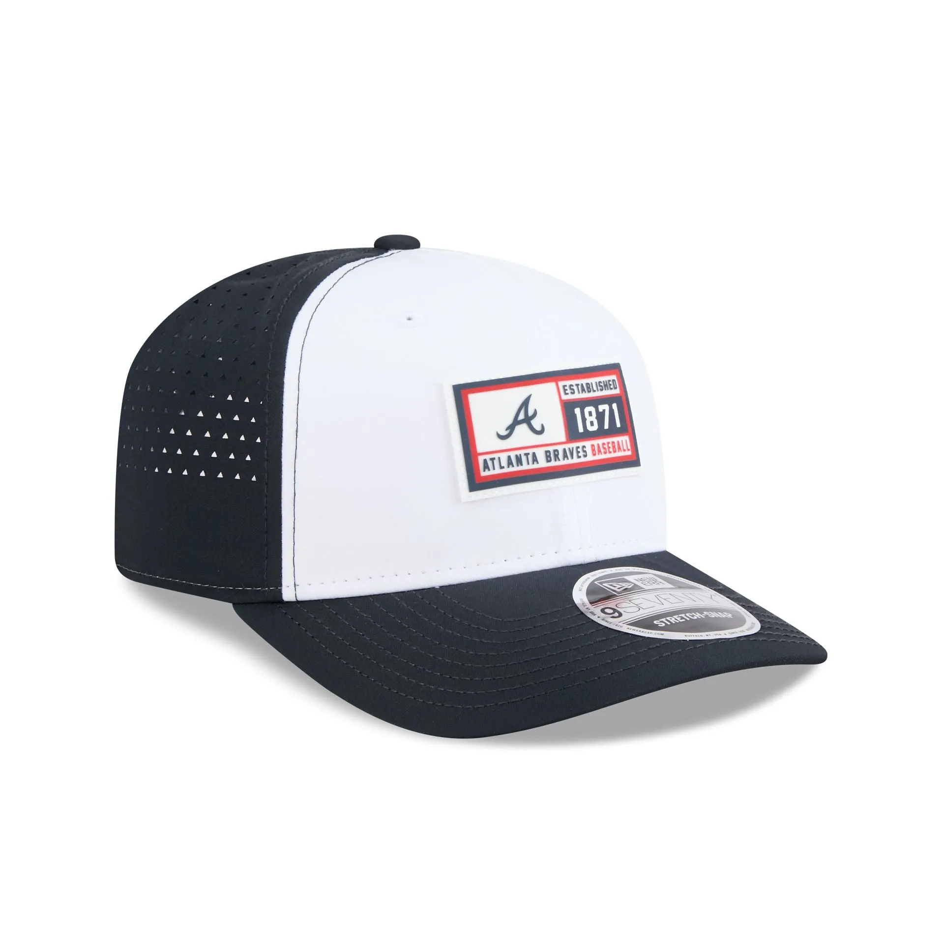 Atlanta Braves Est. Patch 9SEVENTY Stretch-Snap Hat sold by New Era product image thumbnail 3