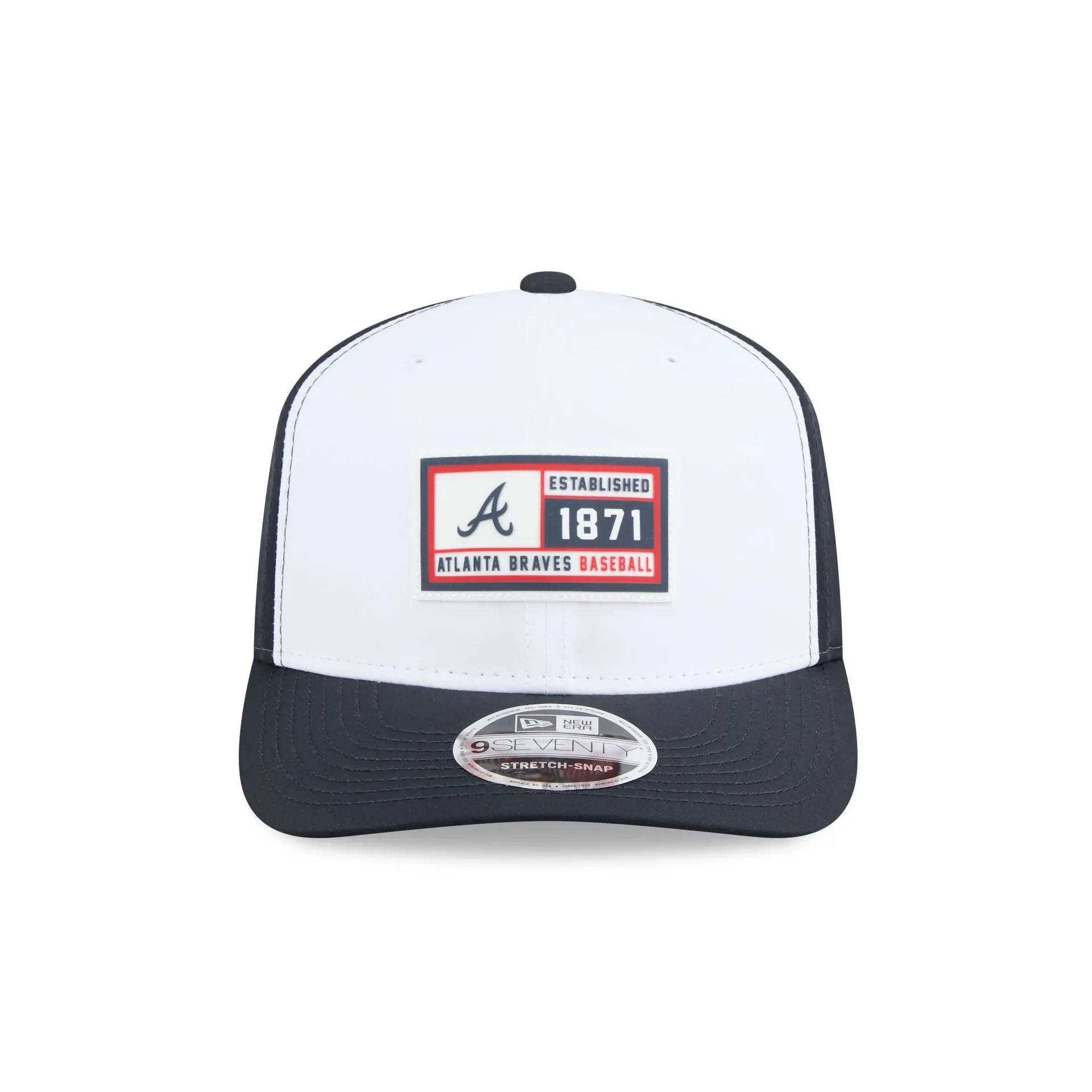 Atlanta Braves Est. Patch 9SEVENTY Stretch-Snap Hat sold by New Era product image thumbnail 2