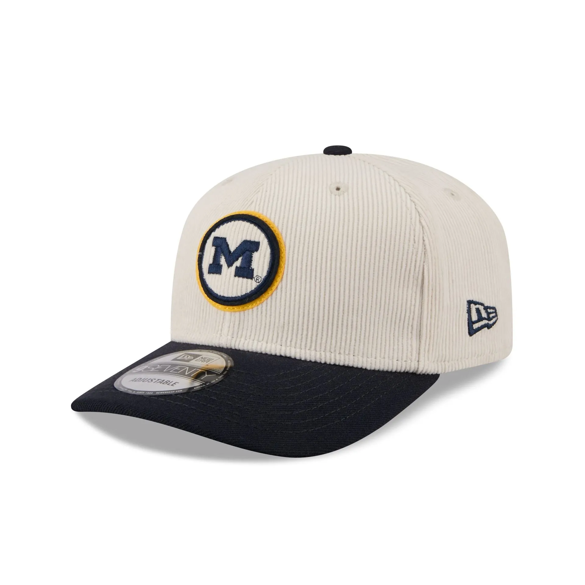 Michigan Wolverines Loyal Corduroy 9SEVENTY Stretch-Snap Hat sold by New Era product image thumbnail 3