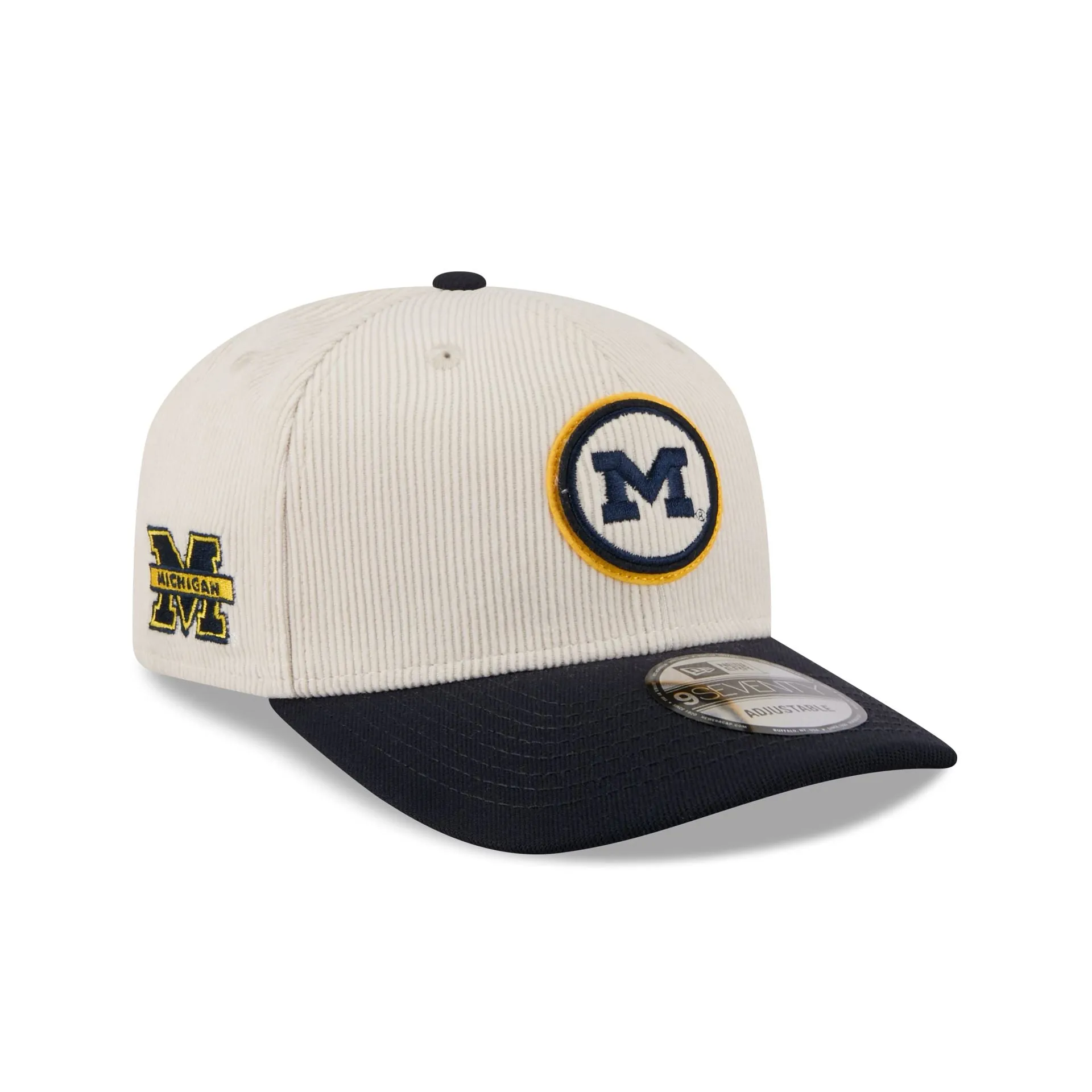 Michigan Wolverines Loyal Corduroy 9SEVENTY Stretch-Snap Hat sold by New Era