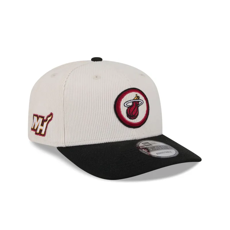 Miami Heat Loyal Corduroy 9SEVENTY Stretch-Snap Hat sold by New Era