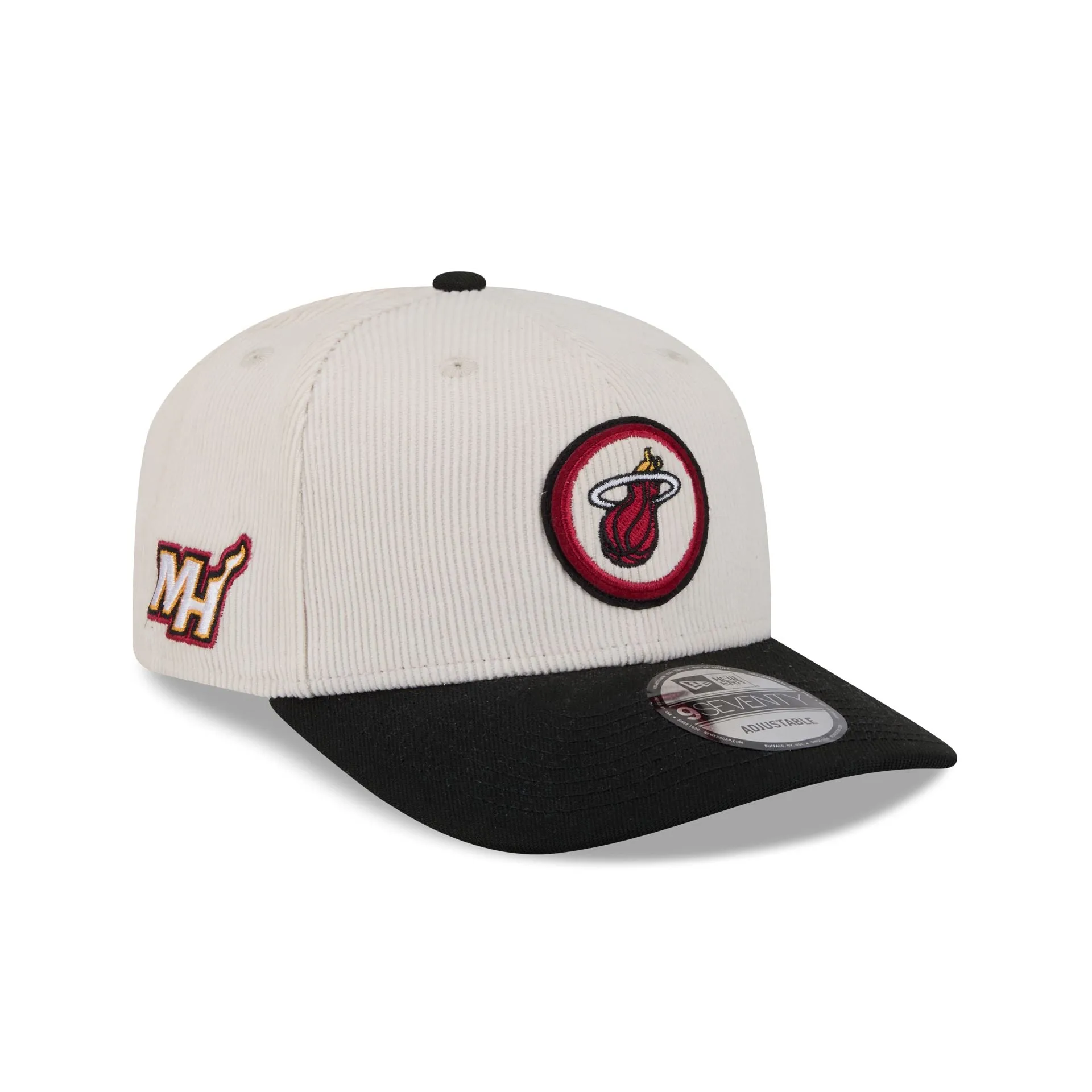 Miami Heat Loyal Corduroy 9SEVENTY Stretch-Snap Hat sold by New Era