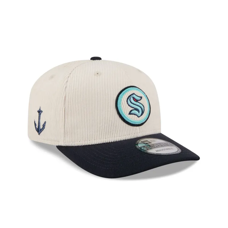 Seattle Kraken Loyal Corduroy 9SEVENTY Stretch-Snap Hat sold by New Era