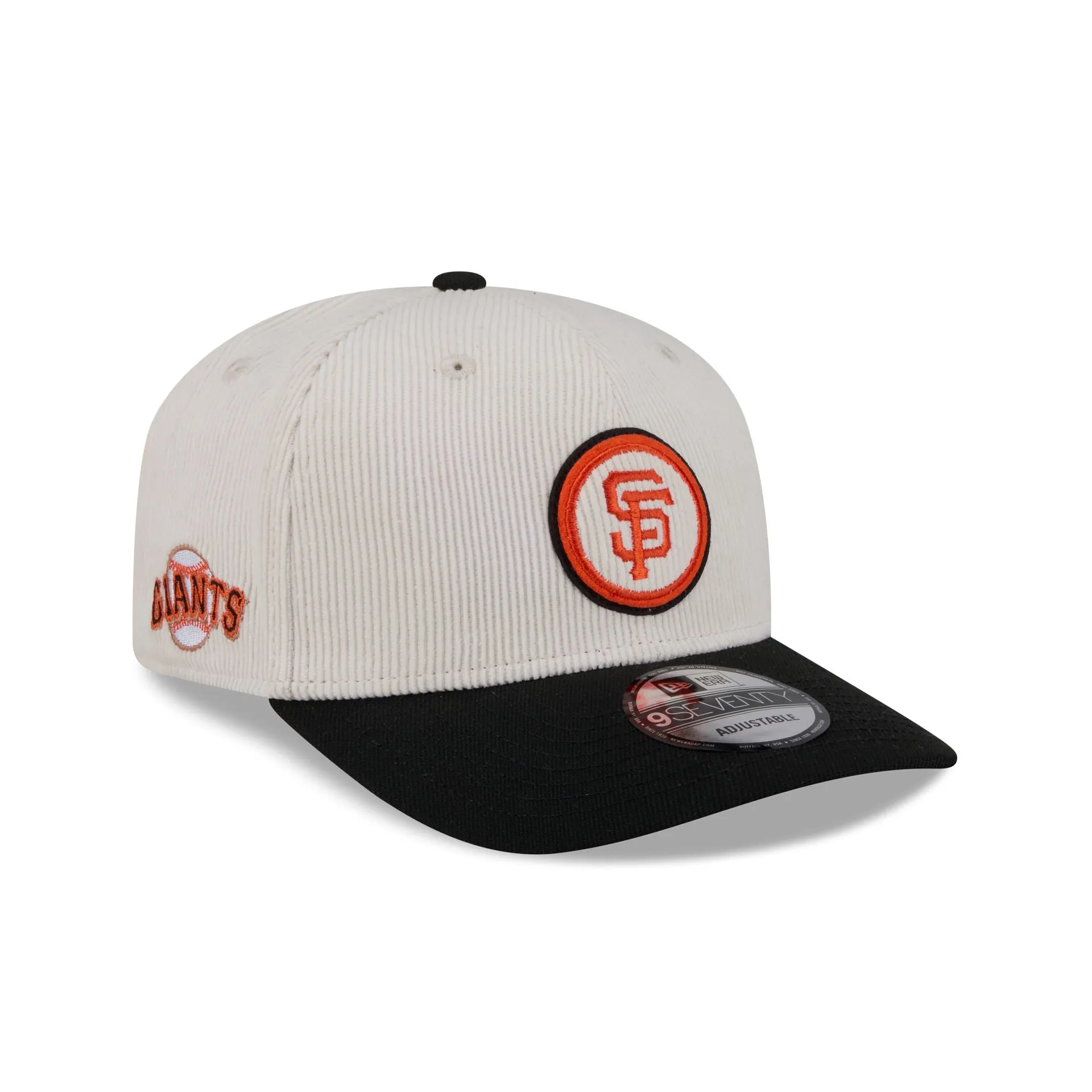 San Francisco Giants Loyal Corduroy 9SEVENTY Stretch-Snap Hat sold by New Era