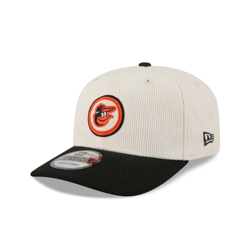 Baltimore Orioles Loyal Corduroy 9SEVENTY Stretch-Snap Hat sold by New Era