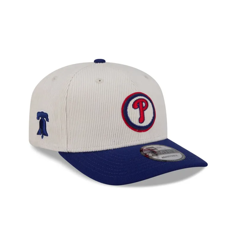 Philadelphia Phillies Loyal Corduroy 9SEVENTY Stretch-Snap Hat sold by New Era