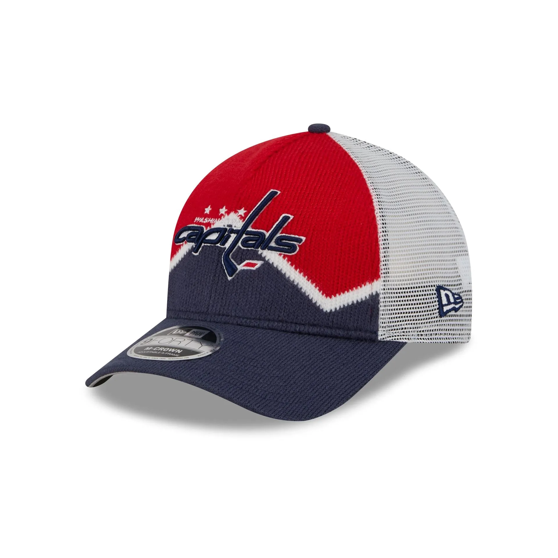 Washington Capitals Sock 9FORTY M-Crown A-Frame Trucker Hat sold by New Era
