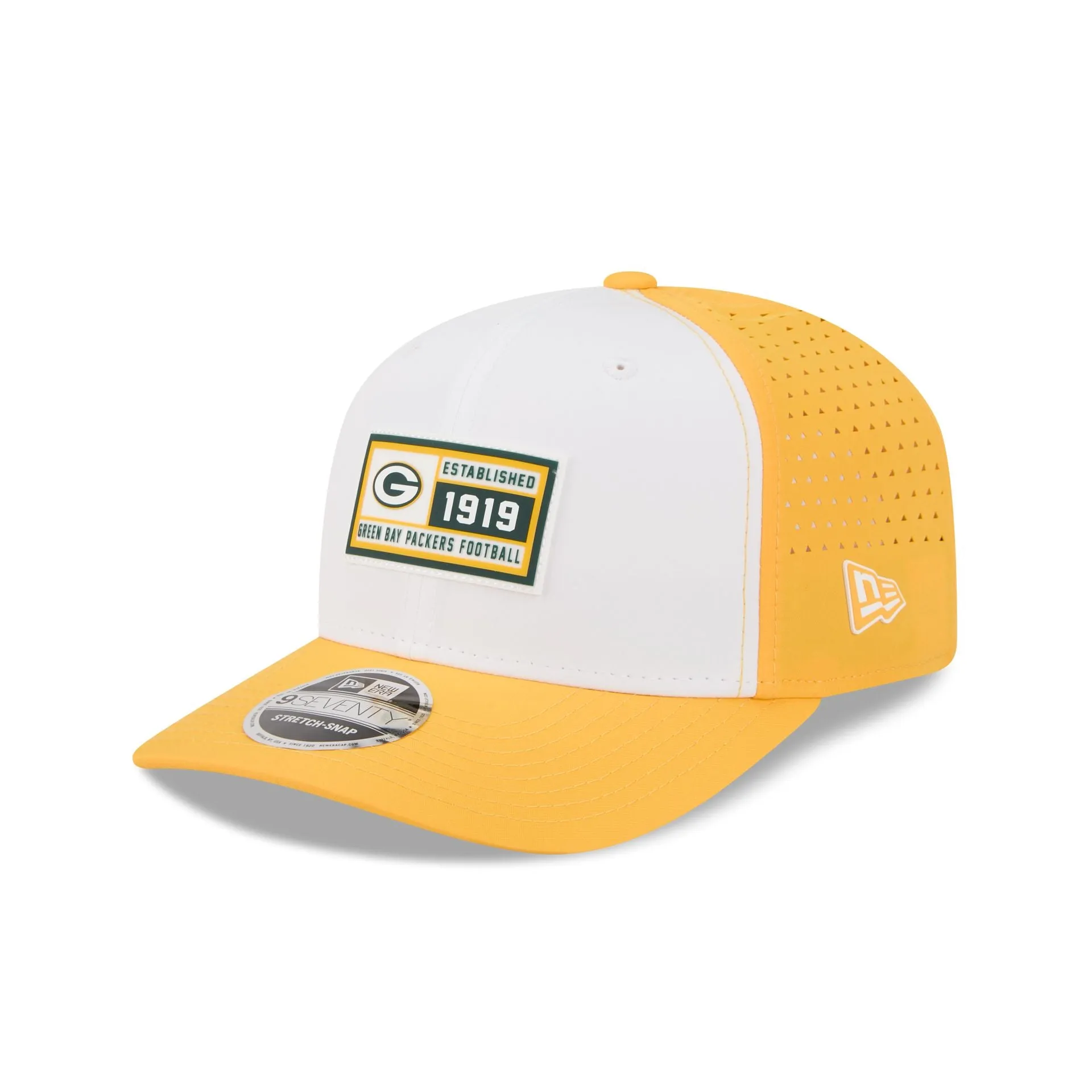 Green Bay Packers Est. Patch 9SEVENTY Stretch-Snap Hat sold by New Era