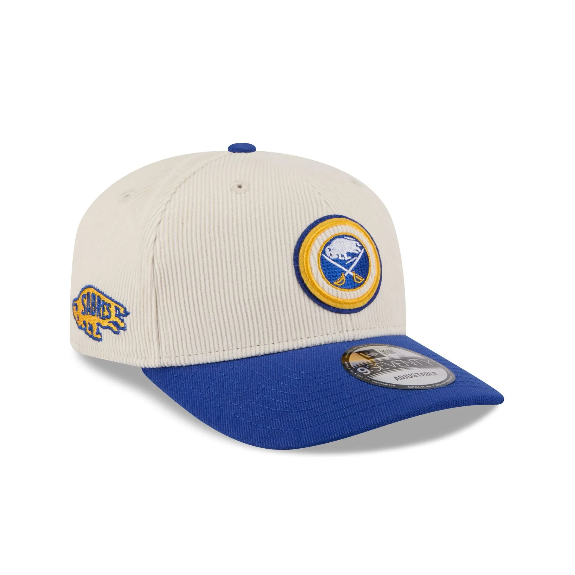 Buffalo Sabres Loyal Corduroy 9SEVENTY Stretch-Snap Hat sold by New Era