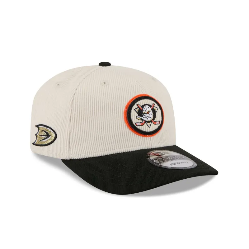 Anaheim Ducks Loyal Corduroy 9SEVENTY Stretch-Snap Hat sold by New Era