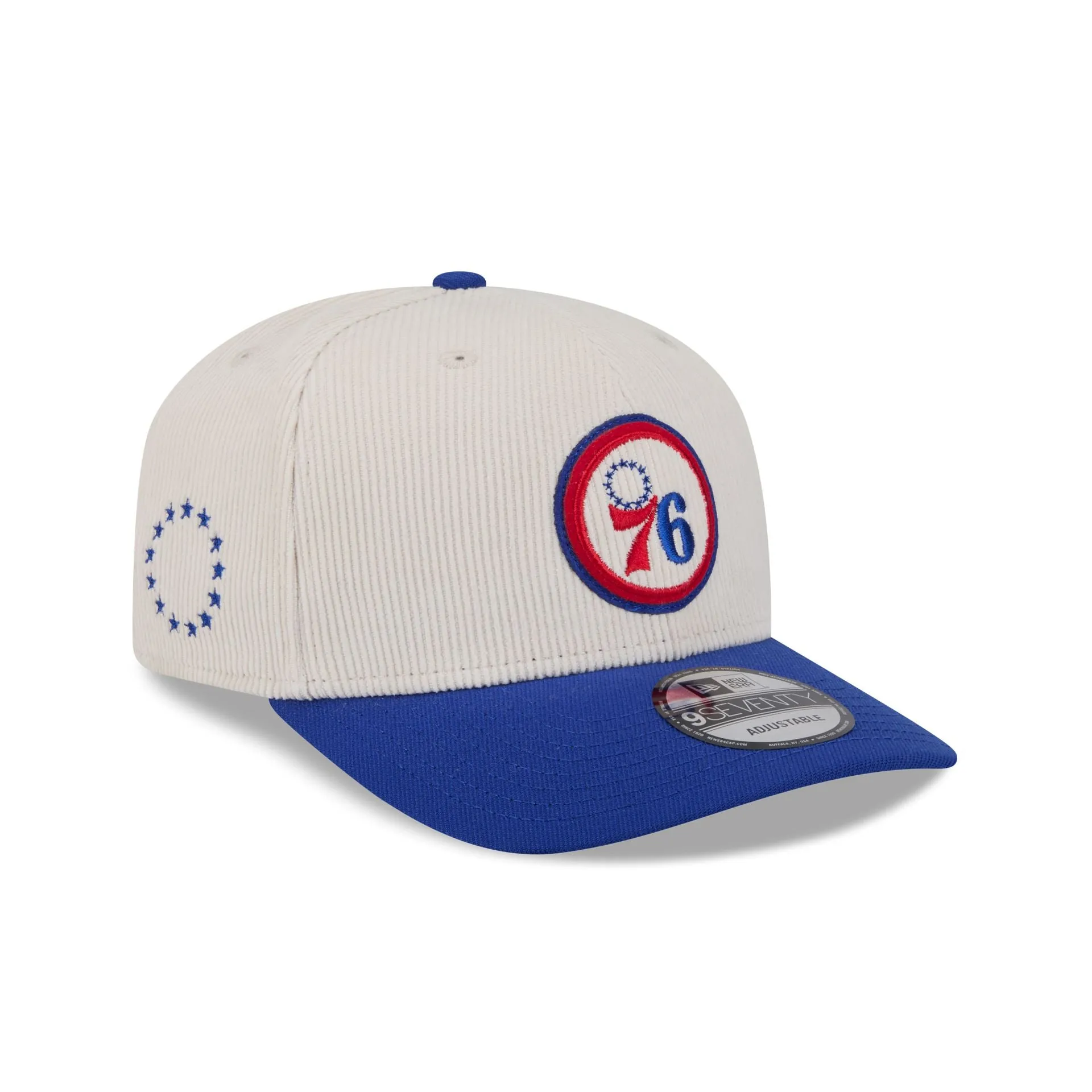 Philadelphia 76ers Loyal Corduroy 9SEVENTY Stretch-Snap Hat sold by New Era