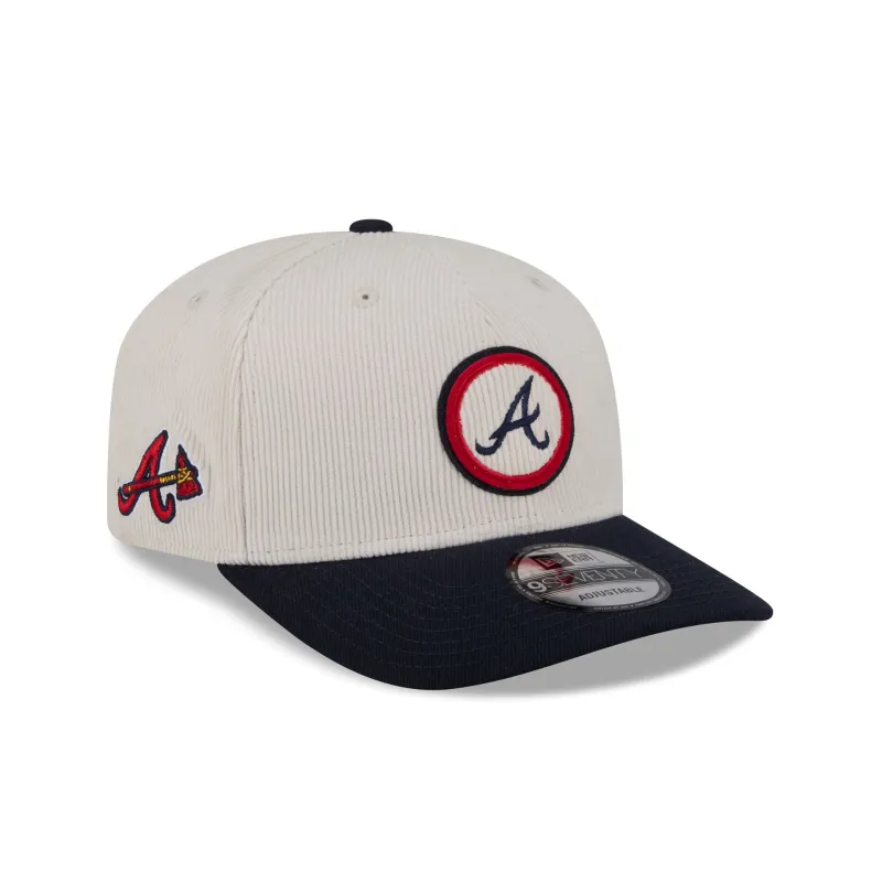 Atlanta Braves Loyal Corduroy 9SEVENTY Stretch-Snap Hat sold by New Era