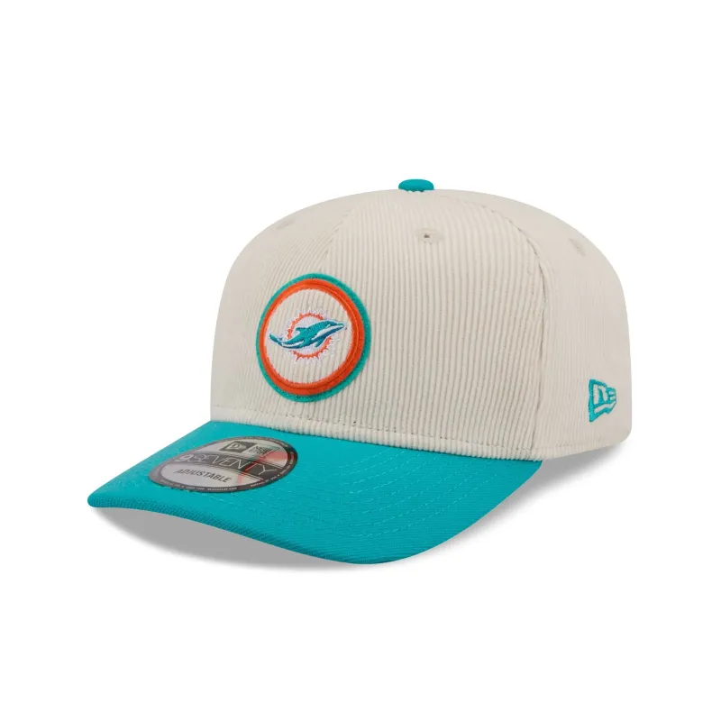 Miami Dolphins Loyal Corduroy 9SEVENTY Stretch-Snap Hat sold by New Era
