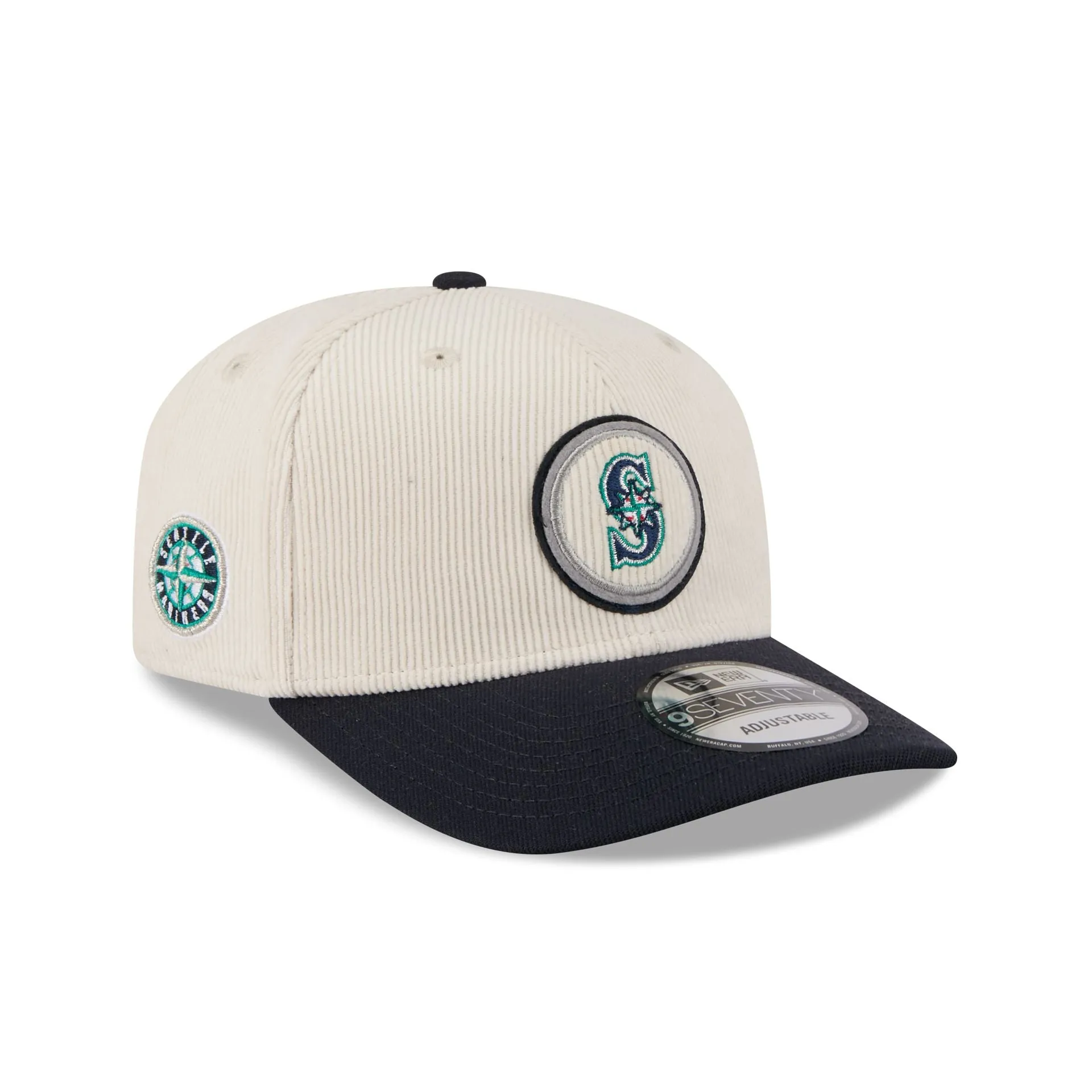 Seattle Mariners Loyal Corduroy 9SEVENTY Stretch-Snap Hat sold by New Era