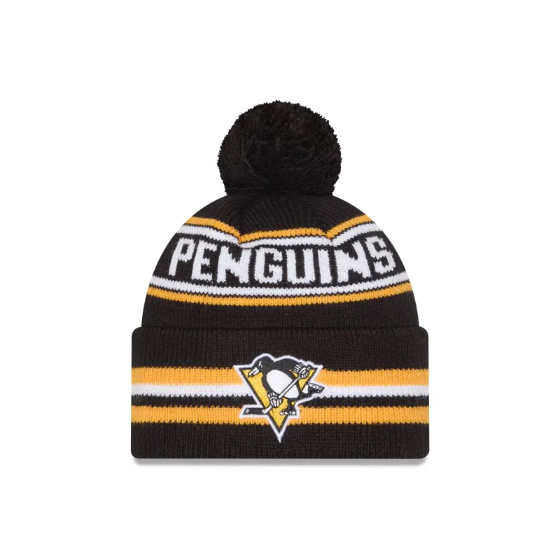 Pittsburgh Penguins Classic Pom Knit Hat sold by New Era