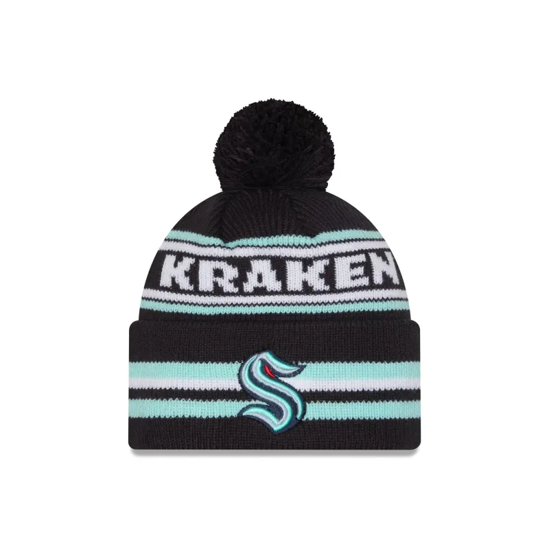 Seattle Kraken Classic Pom Knit Hat sold by New Era