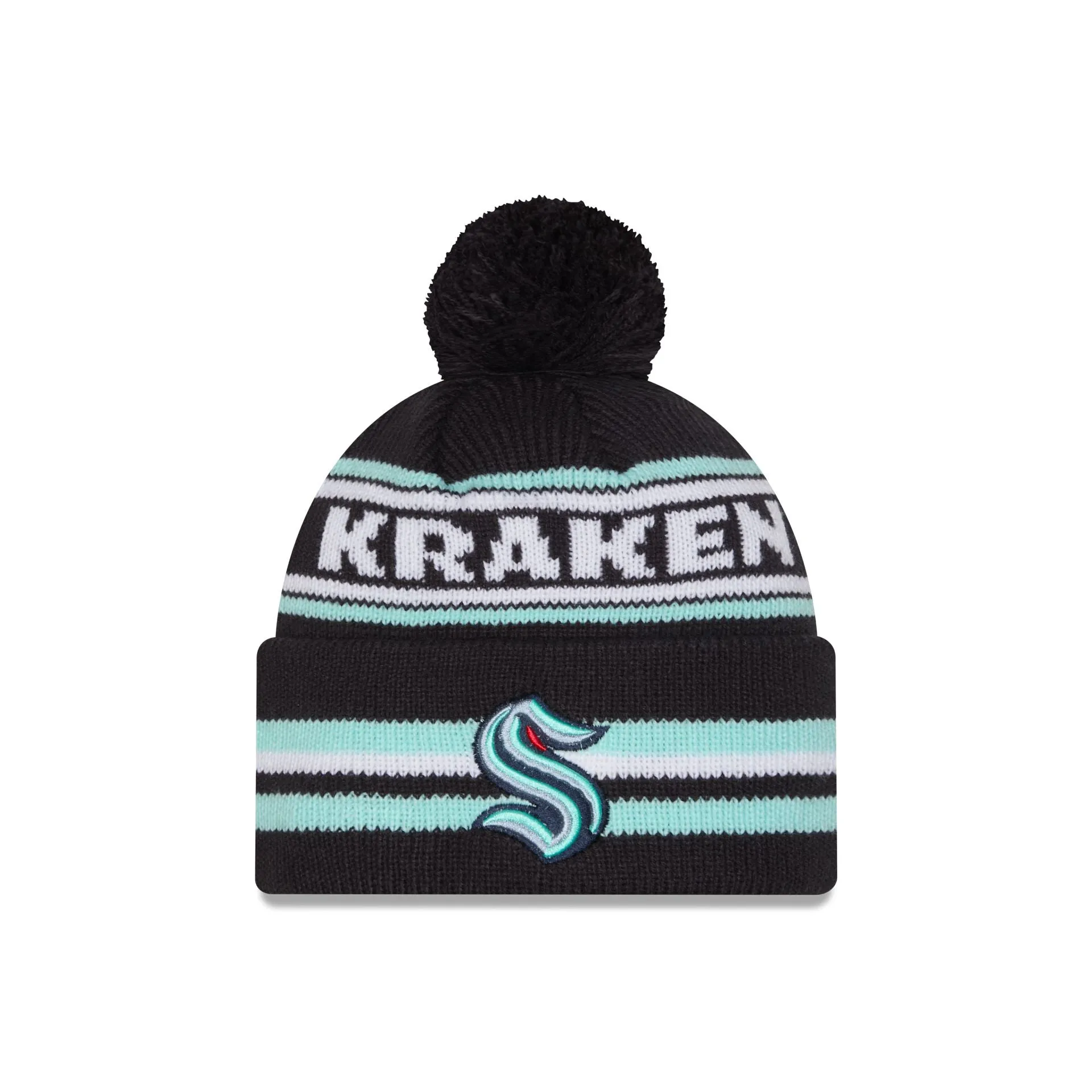 Seattle Kraken Classic Pom Knit Hat sold by New Era