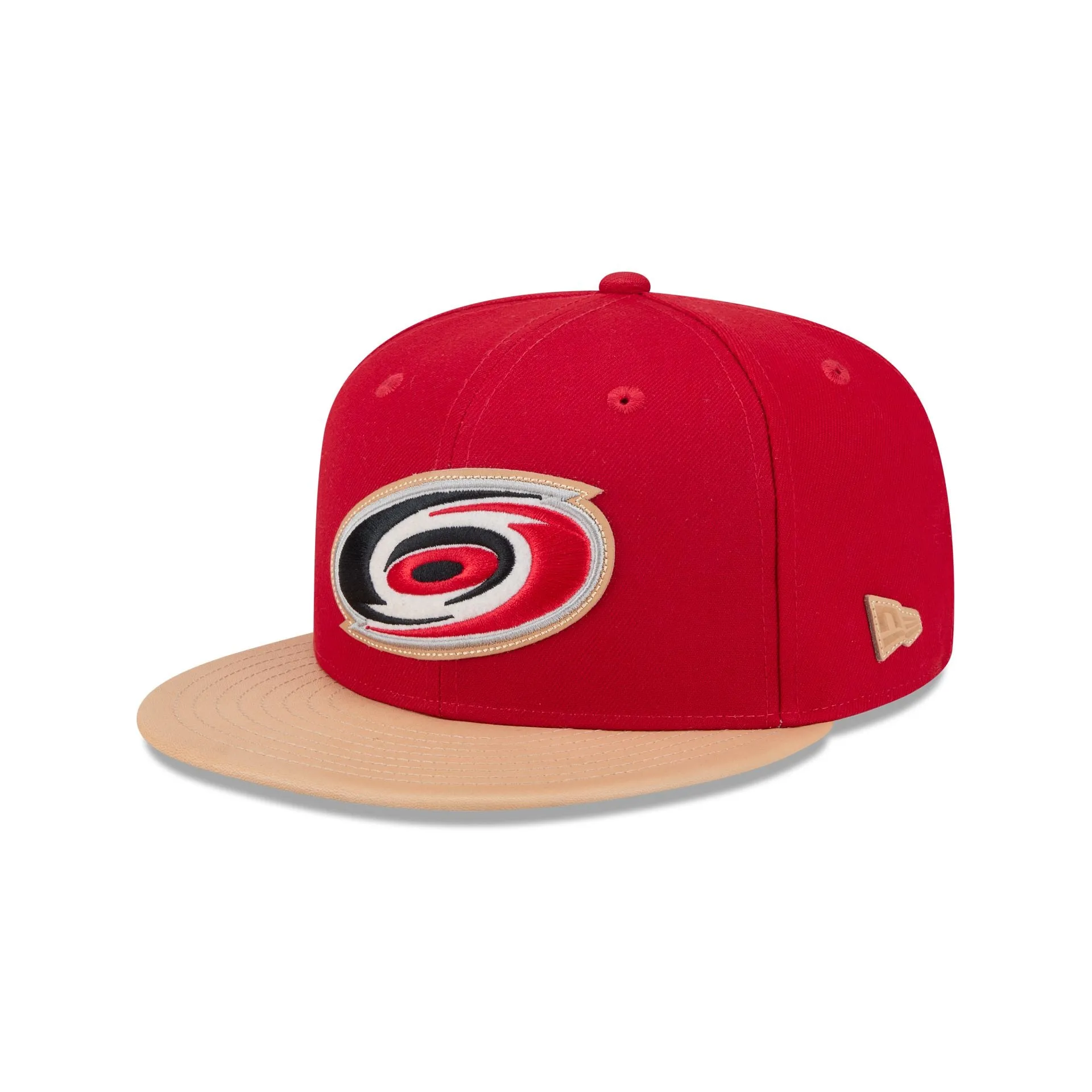 Carolina Hurricanes Leather Visor 59FIFTY Fitted Hat sold by New Era