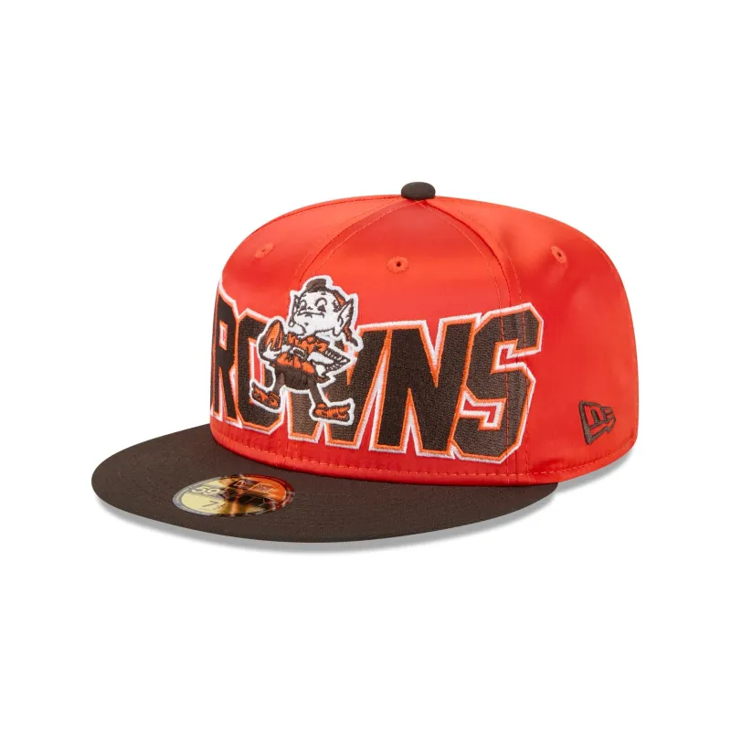 Cleveland Browns Bold Satin 59FIFTY Fitted Hat sold by New Era