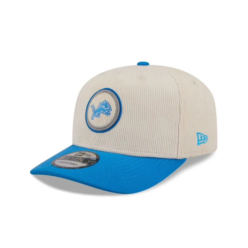 Detroit Lions Loyal Corduroy 9SEVENTY Stretch-Snap Hat sold by New Era