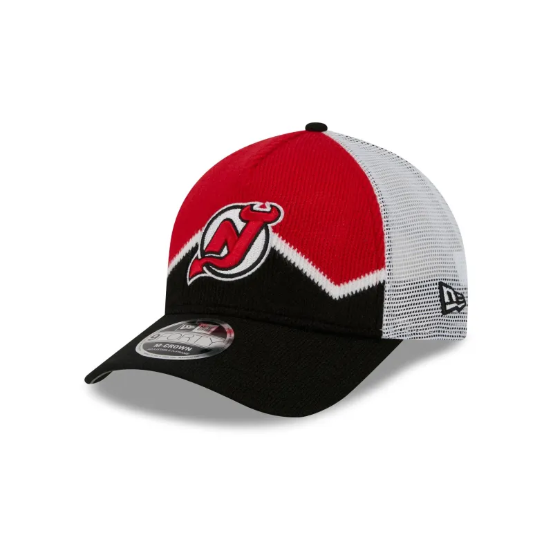 New Jersey Devils Sock 9FORTY M-Crown A-Frame Trucker Hat sold by New Era