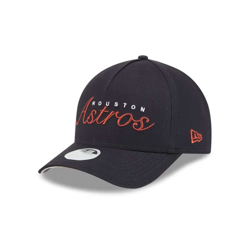 Houston Astros Metallic Women's 9FORTY M-Crown A-Frame Snapback Hat sold by New Era