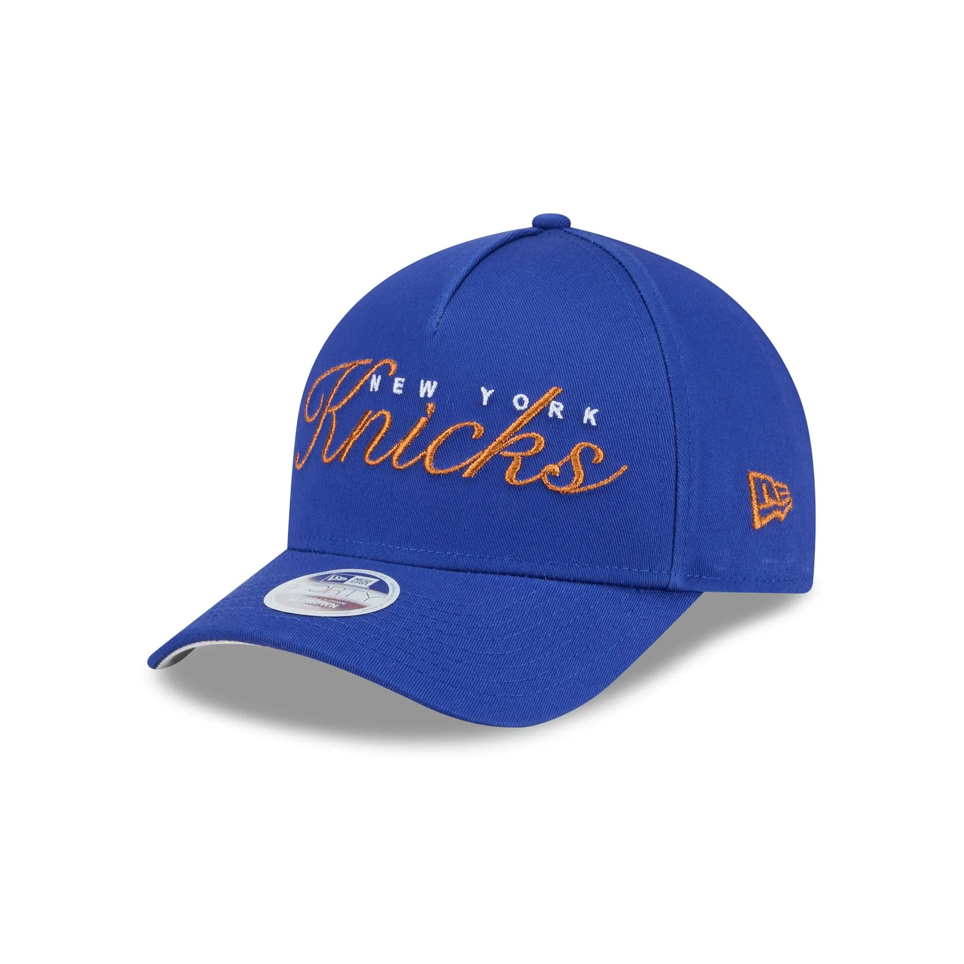 New York Knicks Metallic Women's 9FORTY M-Crown A-Frame Snapback Hat sold by New Era