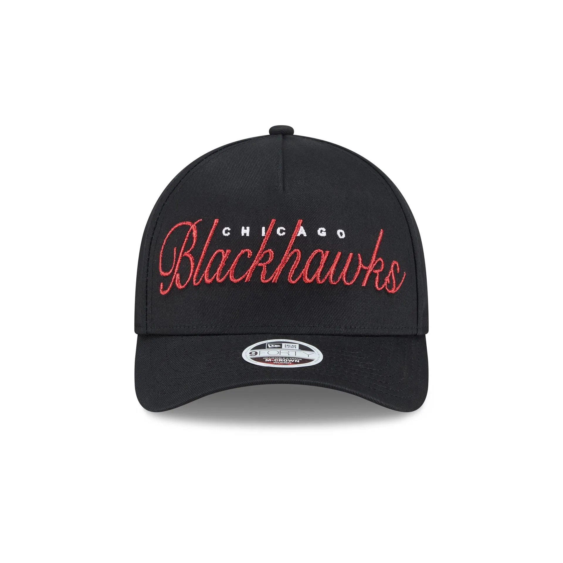 Chicago Blackhawks Metallic Women's 9FORTY M-Crown A-Frame Snapback Hat sold by New Era product image thumbnail 2