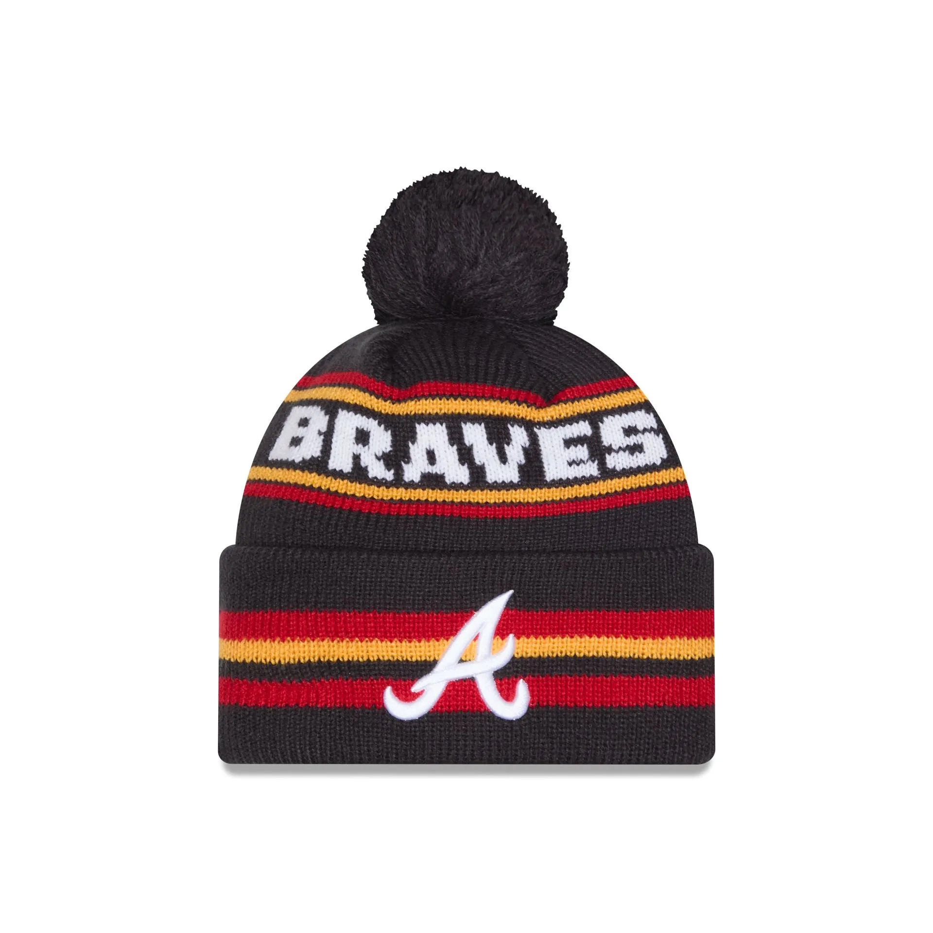 Atlanta Braves Classic Pom Knit Hat sold by New Era