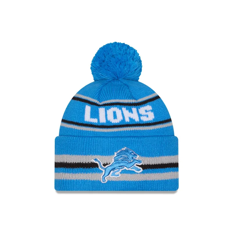 Detroit Lions Classic Pom Knit Hat sold by New Era