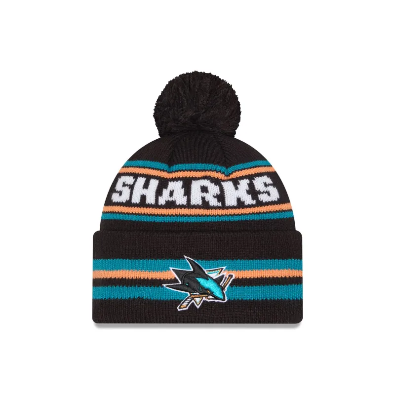 San Jose Sharks Classic Pom Knit Hat sold by New Era