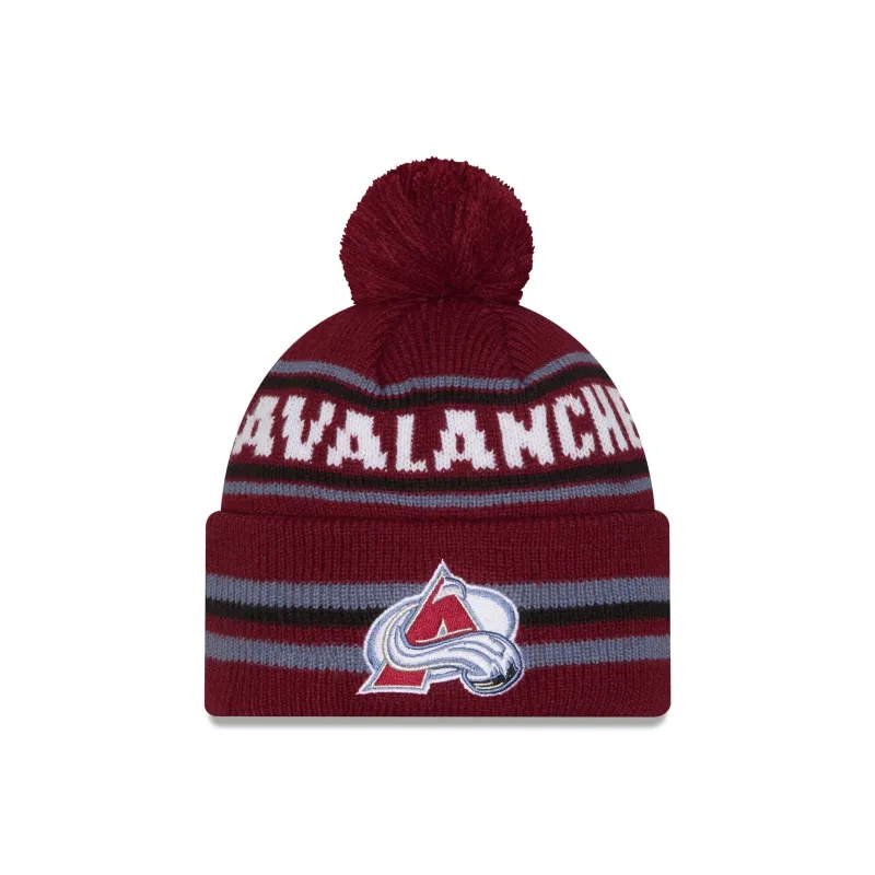 Colorado Avalanche Classic Pom Knit Hat sold by New Era