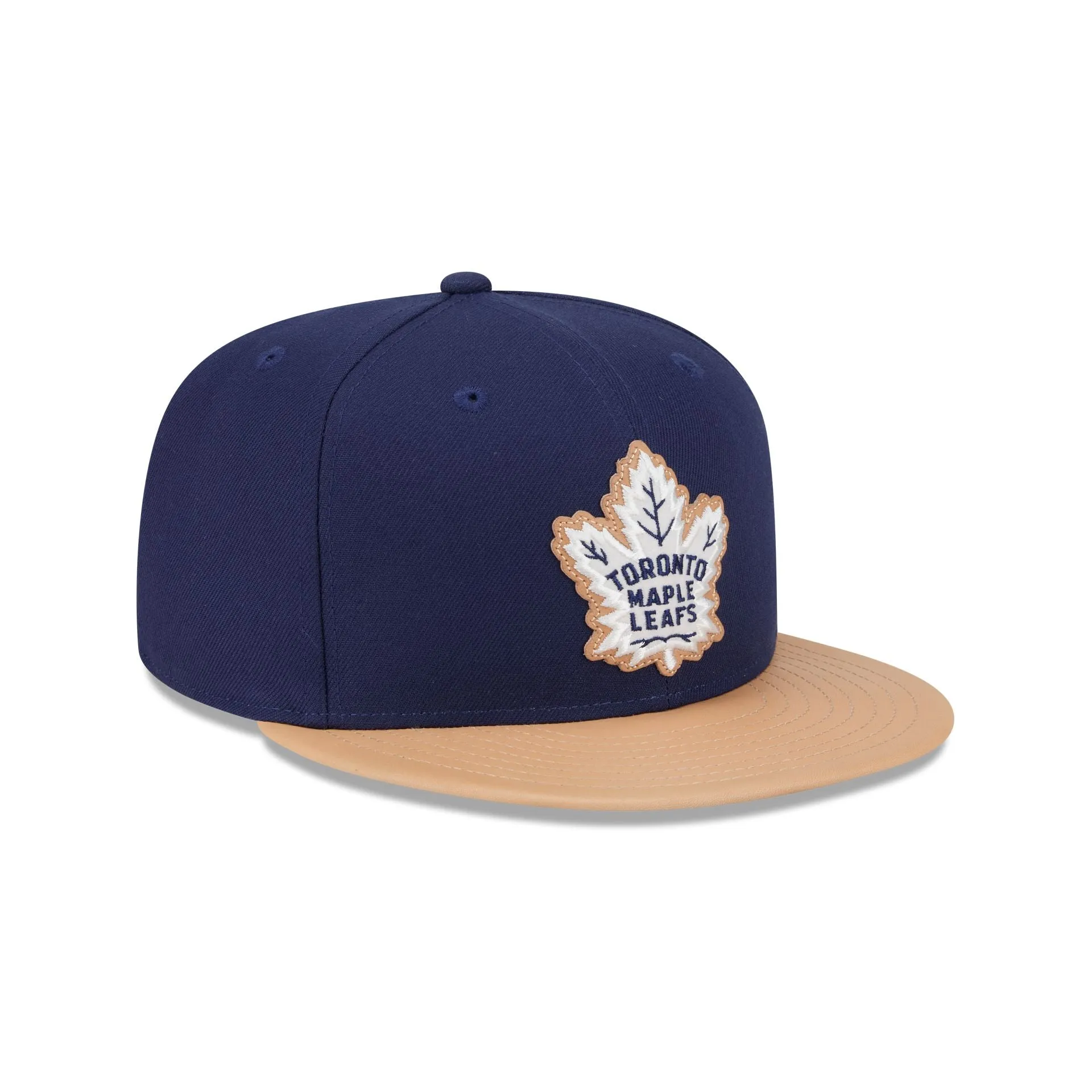 Toronto Maple Leafs Leather Visor 59FIFTY Fitted Hat sold by New Era product image thumbnail 3