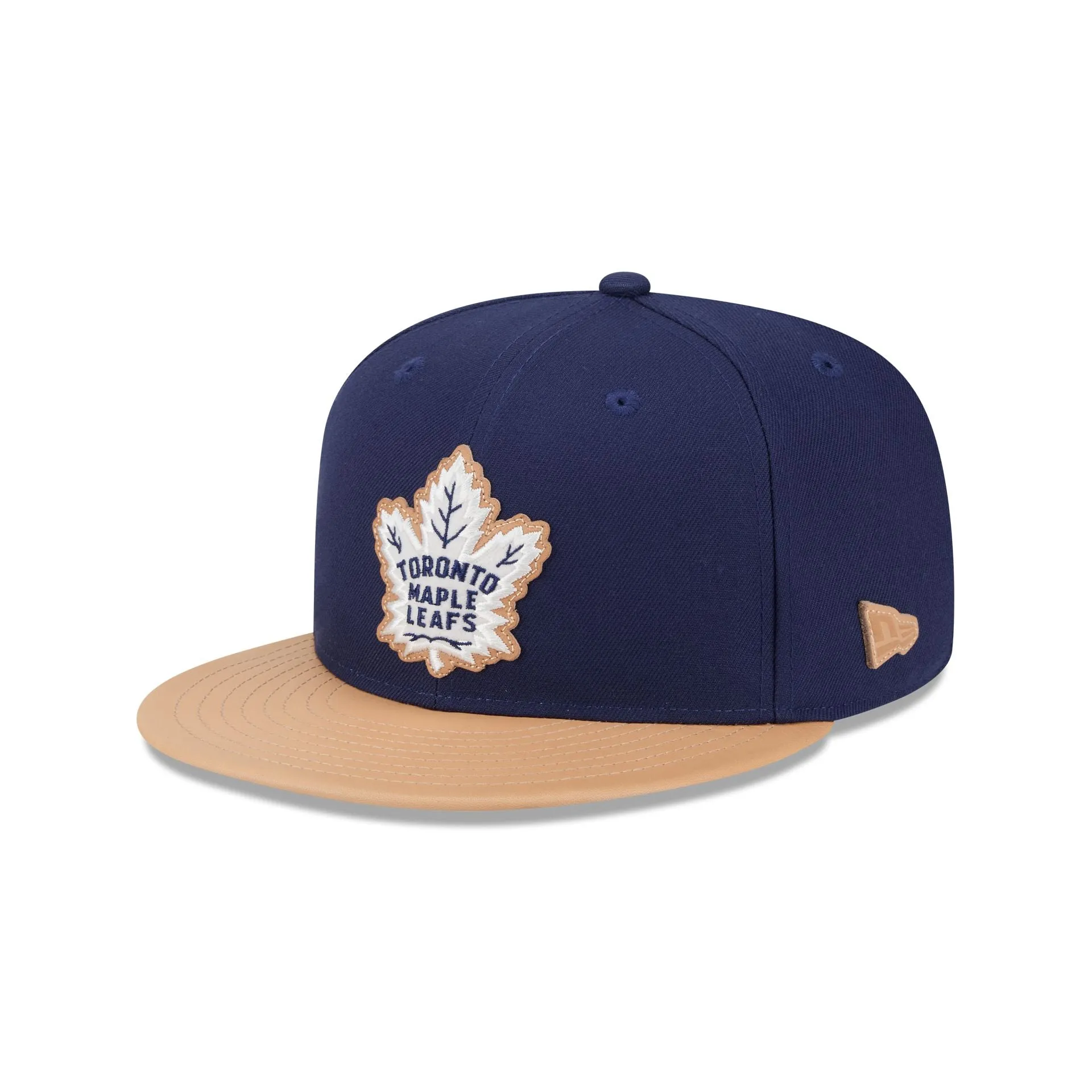 Toronto Maple Leafs Leather Visor 59FIFTY Fitted Hat sold by New Era