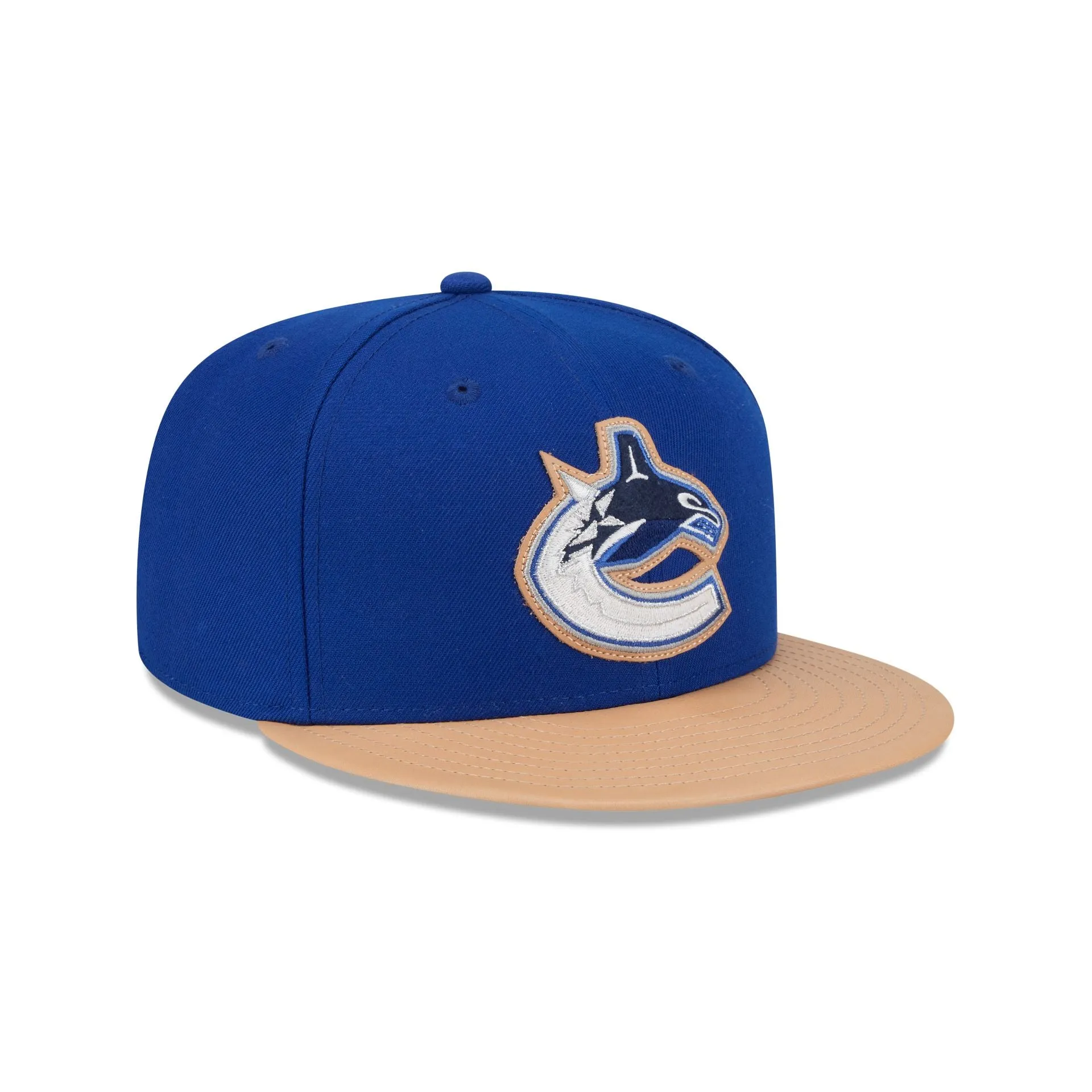 Vancouver Canucks Leather Visor 59FIFTY Fitted Hat sold by New Era product image thumbnail 3