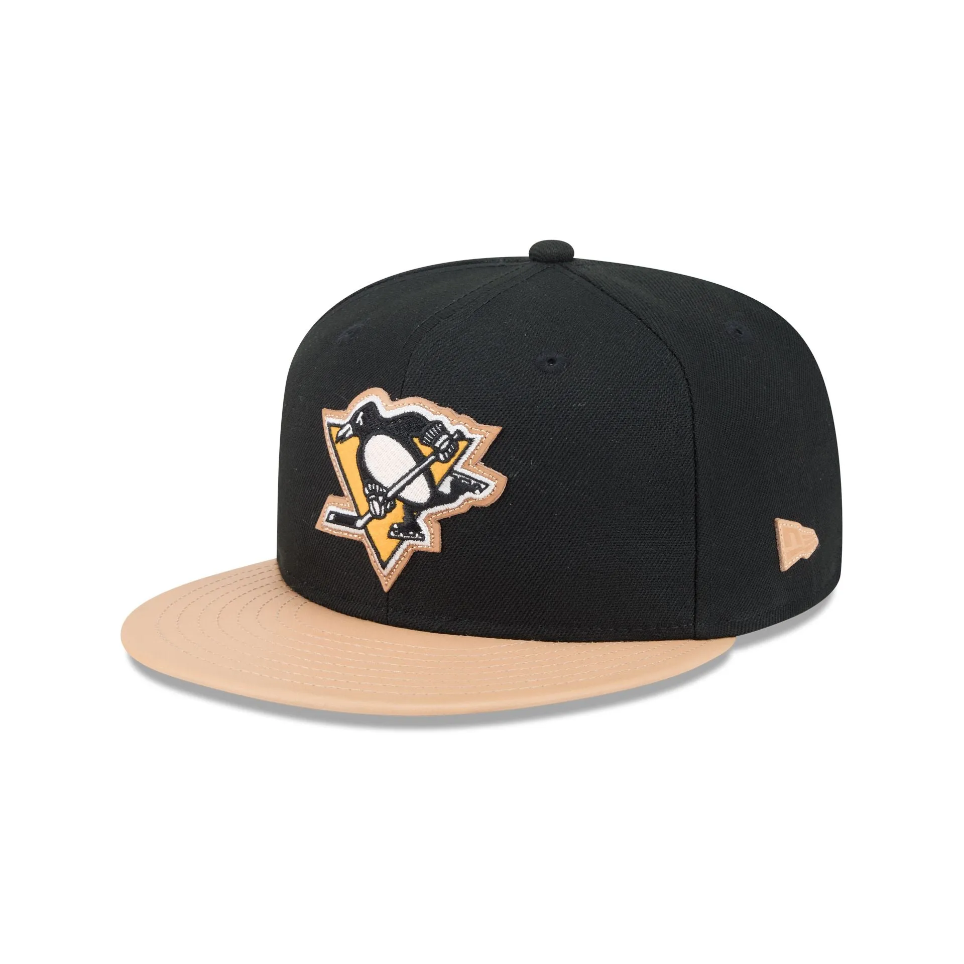 Pittsburgh Penguins Leather Visor 59FIFTY Fitted Hat sold by New Era