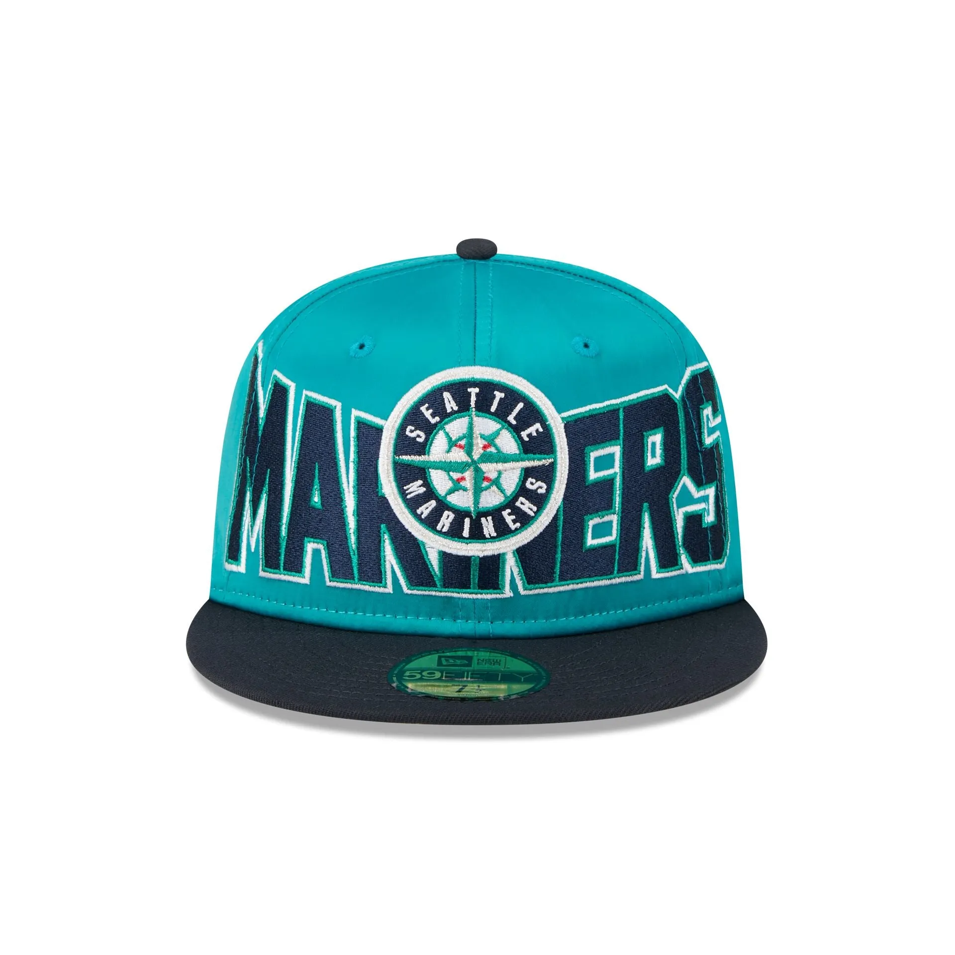 Seattle Mariners Bold Satin 59FIFTY Fitted Hat sold by New Era product image thumbnail 2