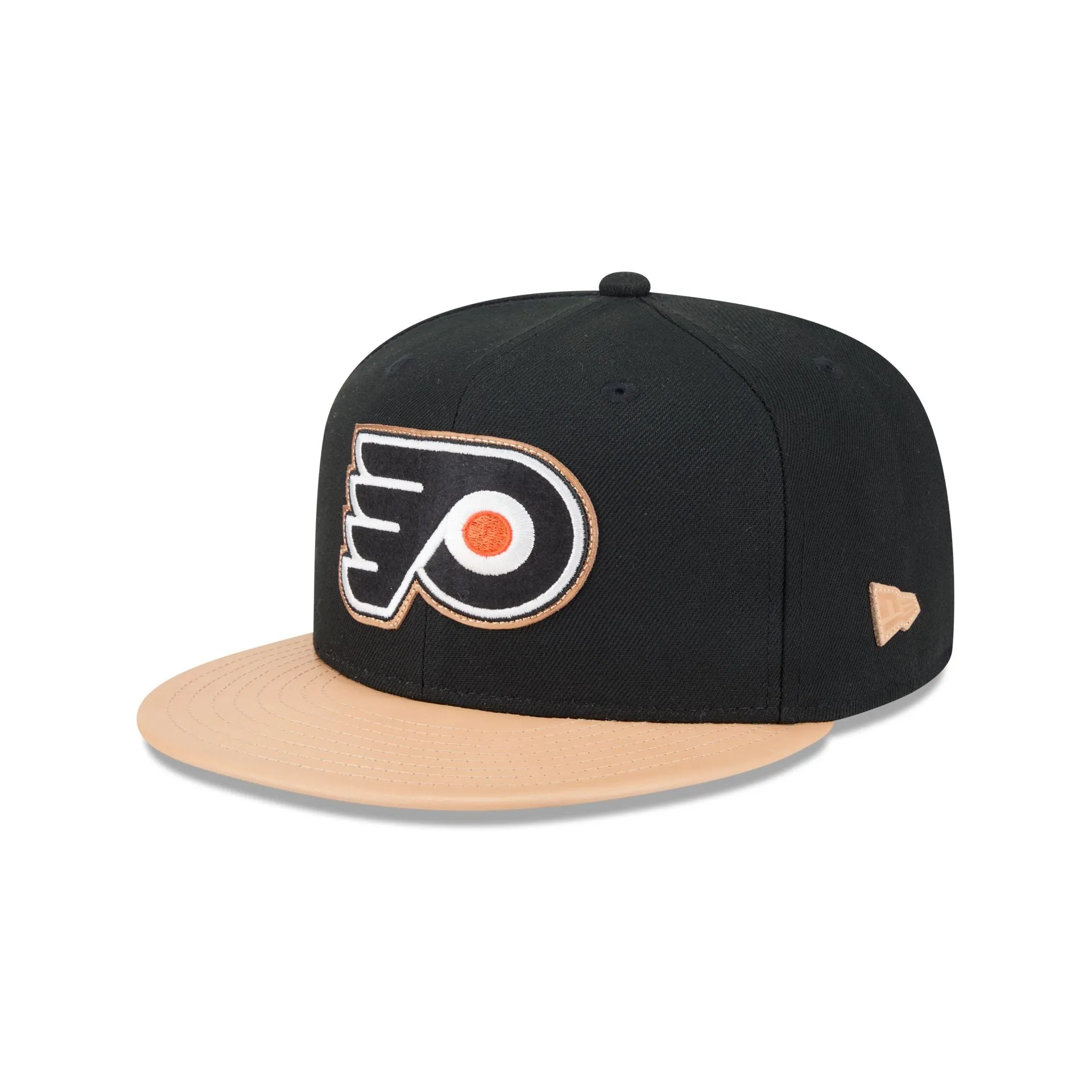 Philadelphia Flyers Leather Visor 59FIFTY Fitted Hat sold by New Era