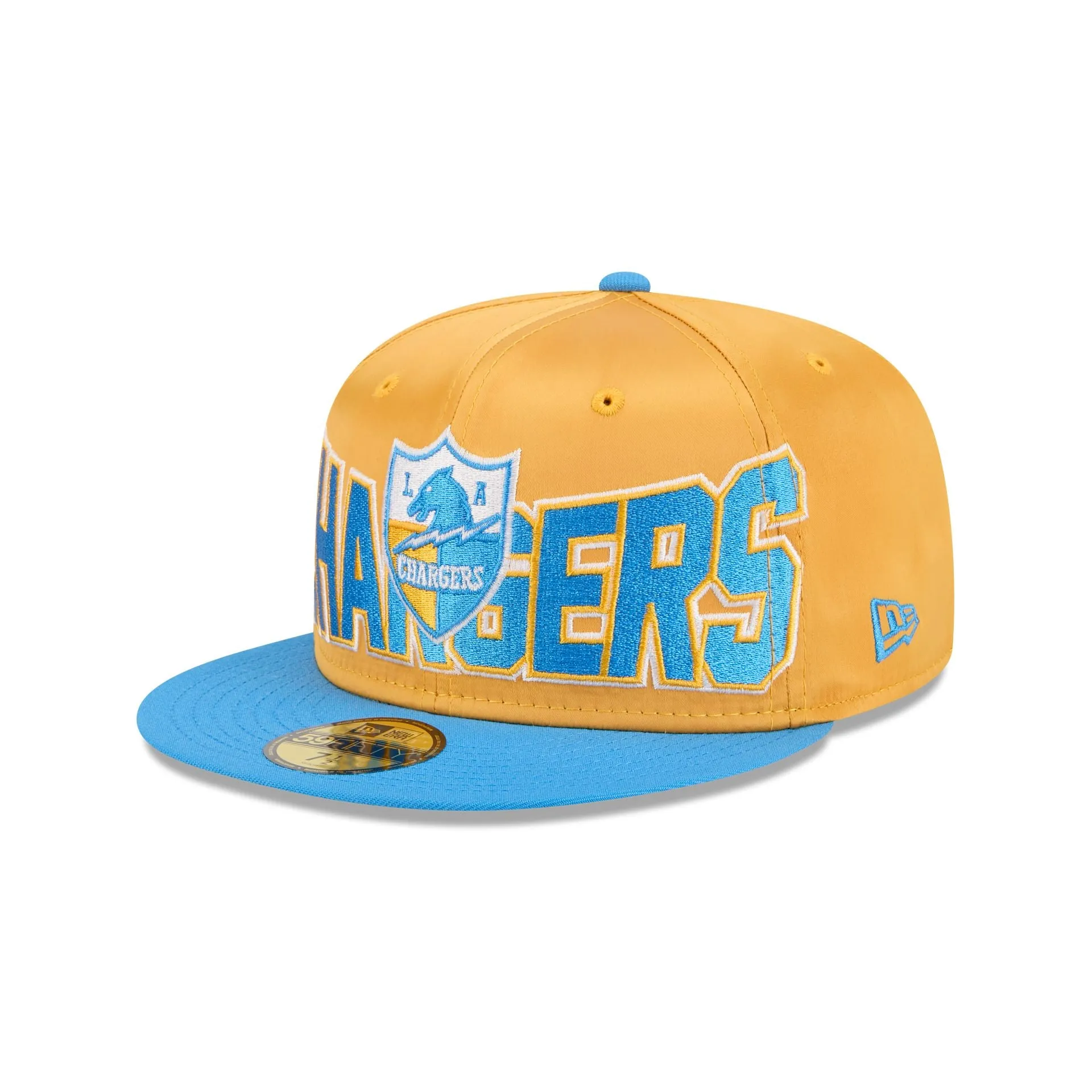 Los Angeles Chargers Bold Satin 59FIFTY Fitted Hat sold by New Era