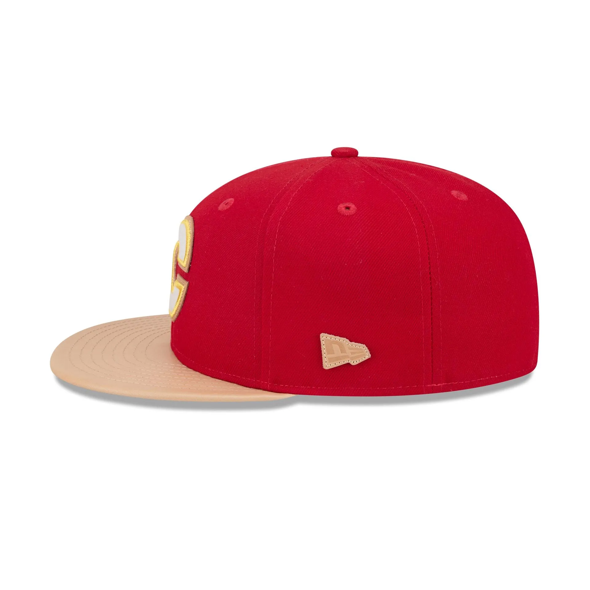 Calgary Flames Leather Visor 59FIFTY Fitted Hat sold by New Era product image thumbnail 4
